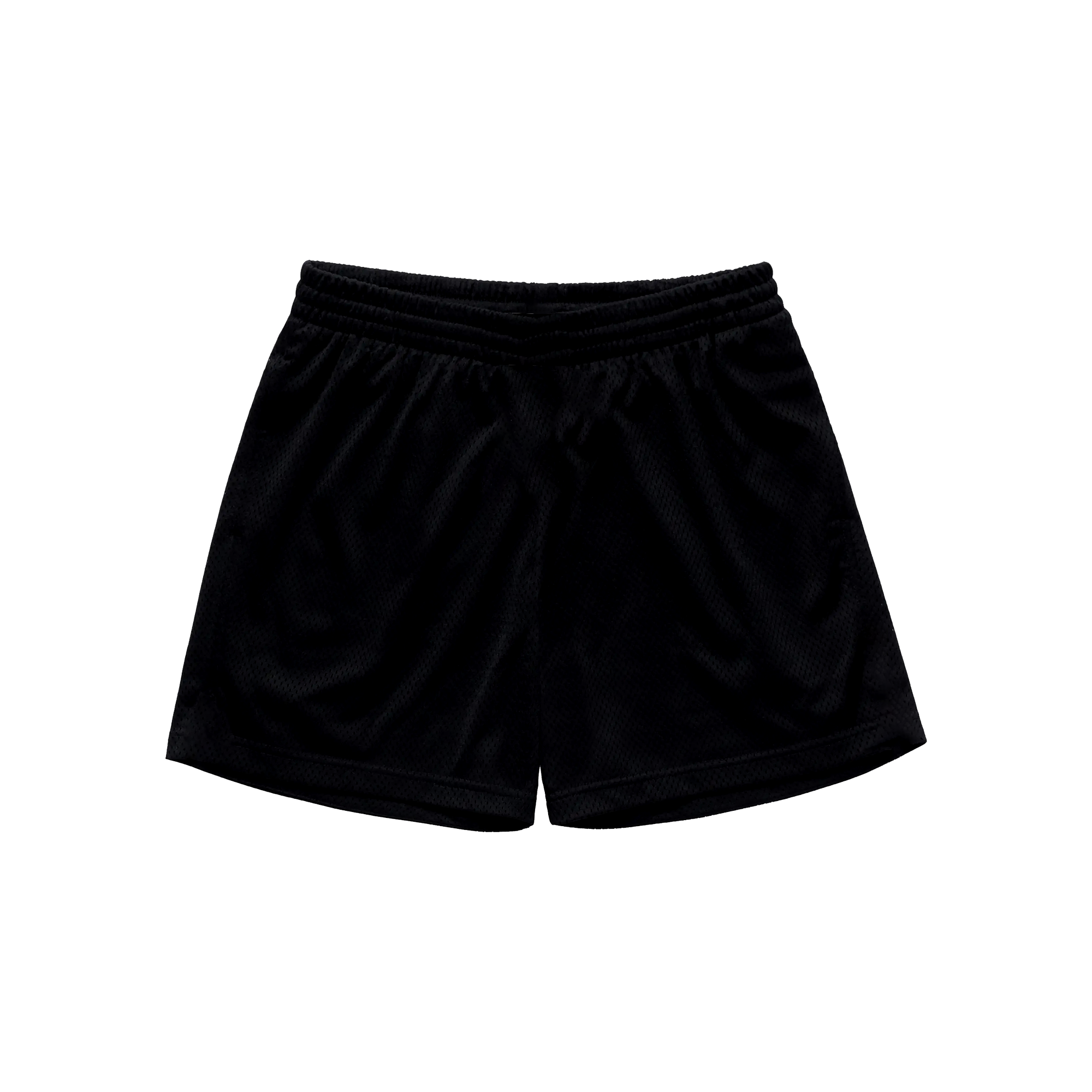 “C Logo” Mesh Shorts in Black Colorway