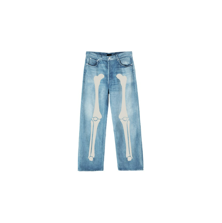 "Bone" Denim Pants