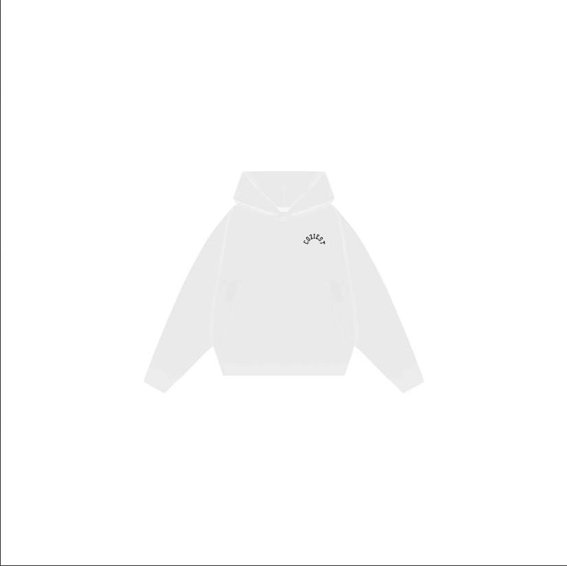 "Crown" Hoodie in Black, Heather Gray and White Colorway