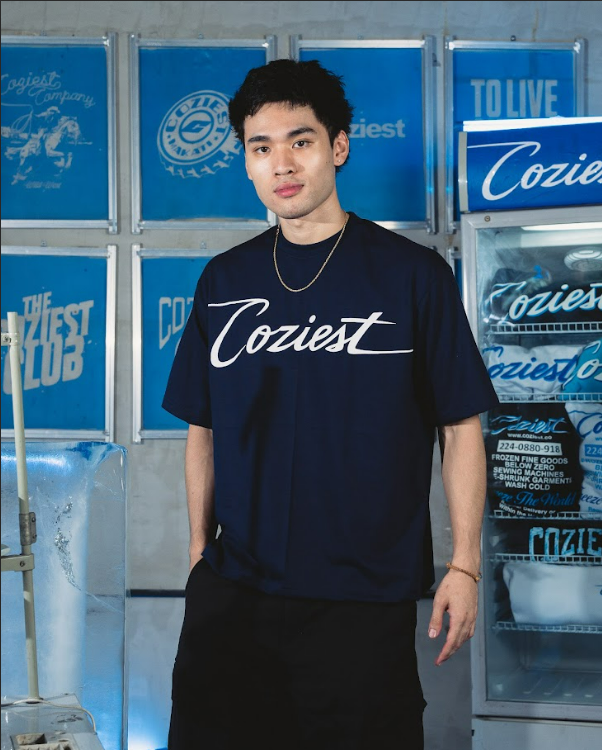 "Dealer Logo" Tee in Navy Blue