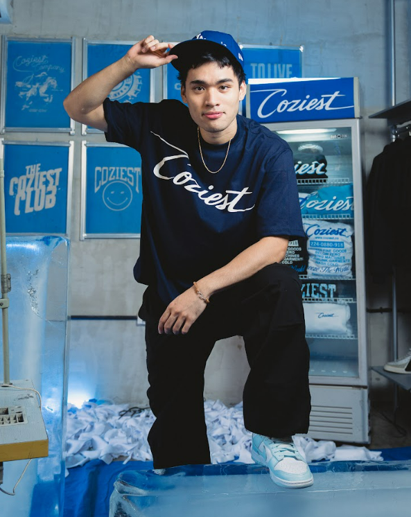 "Dealer Logo" Tee in Navy Blue