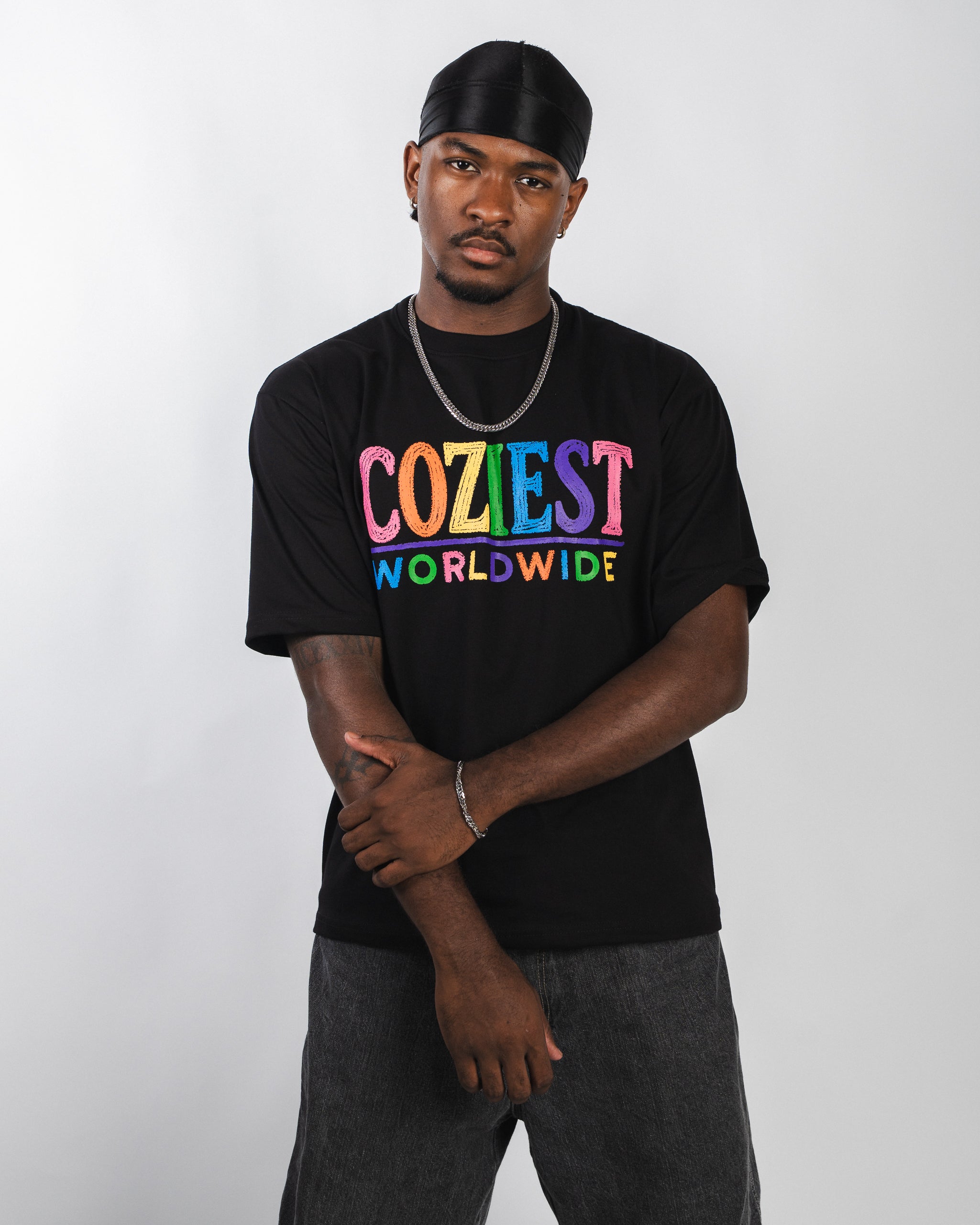 "Crayon" Tee in Black