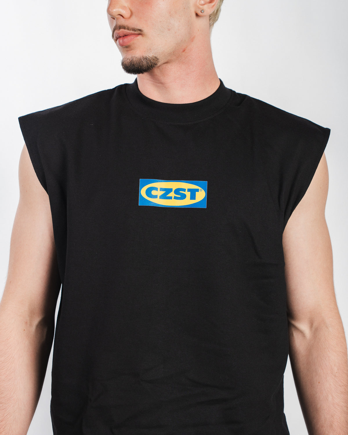 "Ikea" Muscle Tee in Black