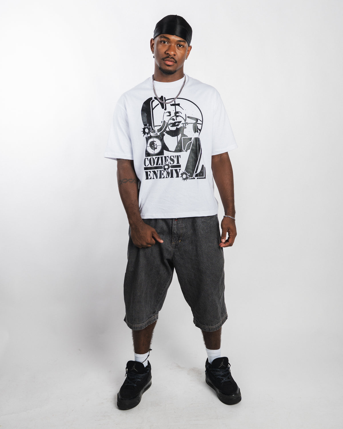 "Travis" Tee in White