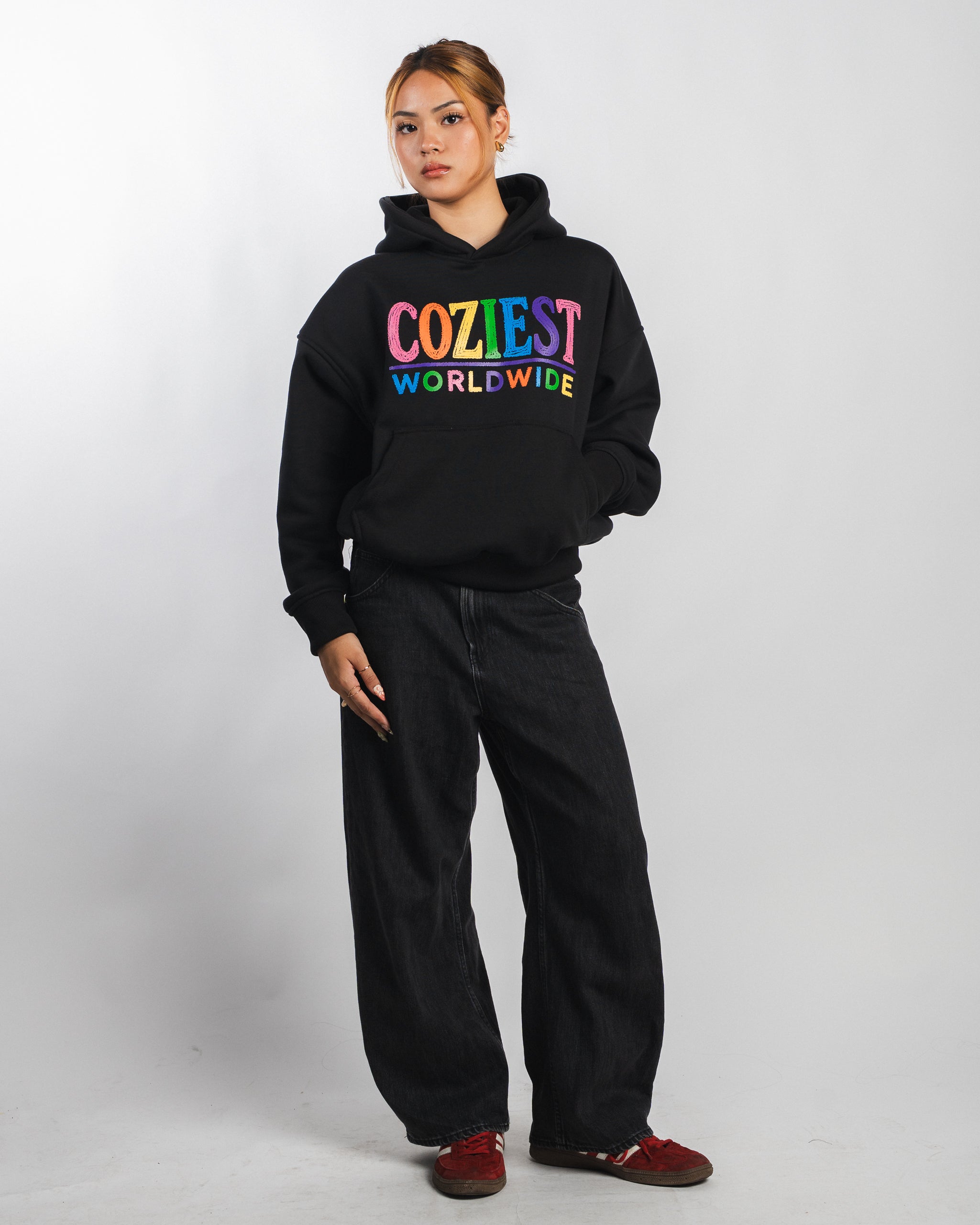 "Crayon" Hoodie in Black