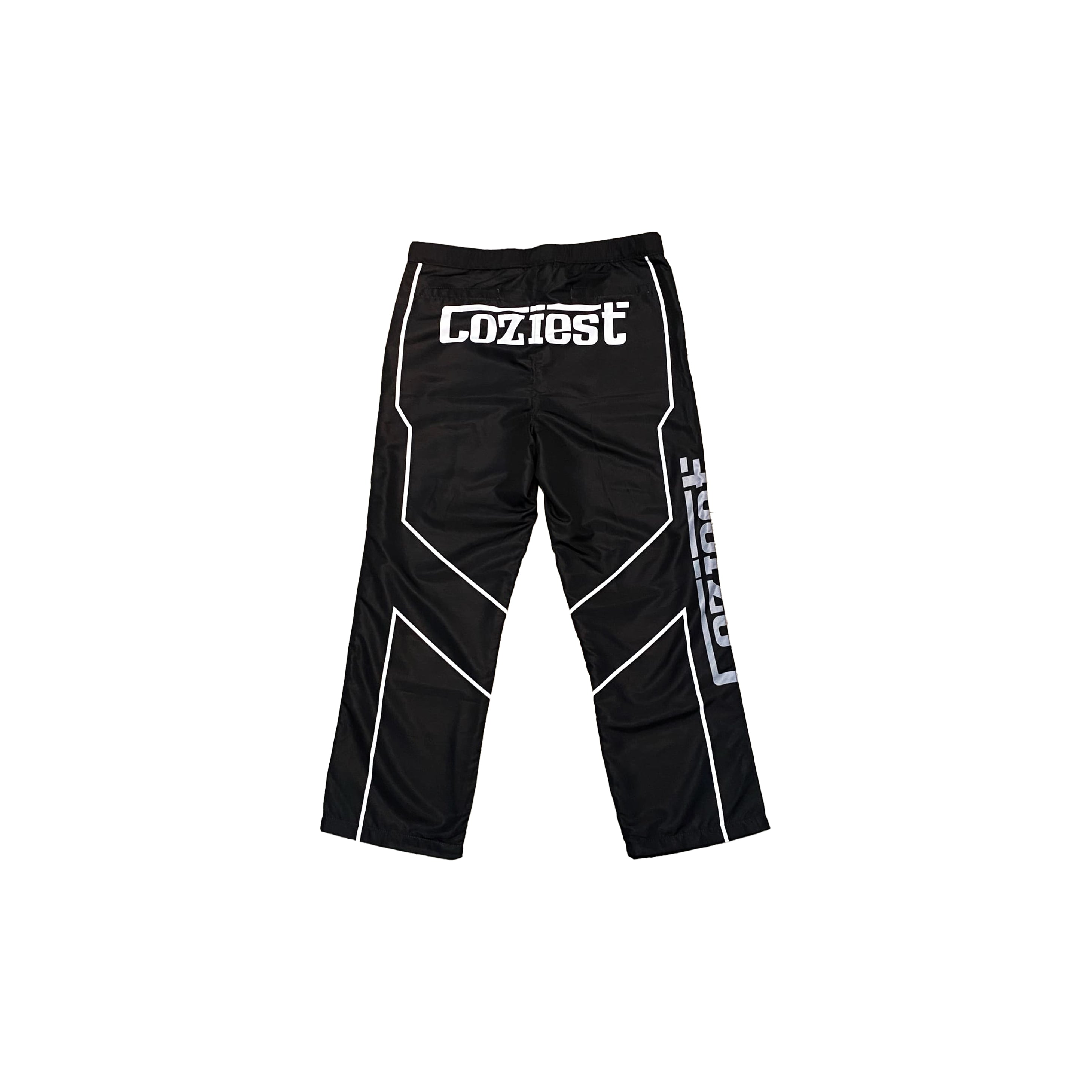 "6IX" Trackpants in Black,Red and White Colorway