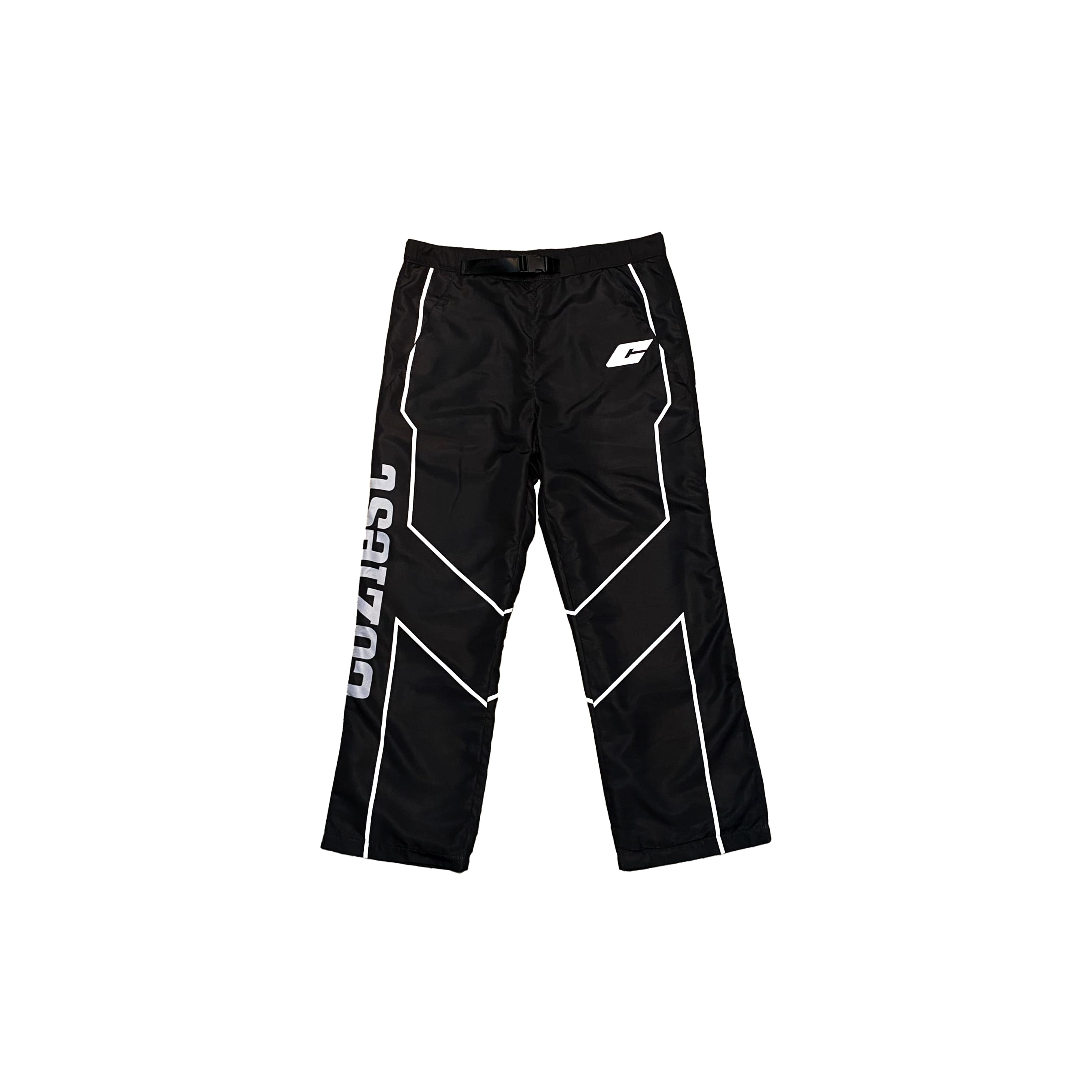"6IX" Trackpants in Black,Red and White Colorway