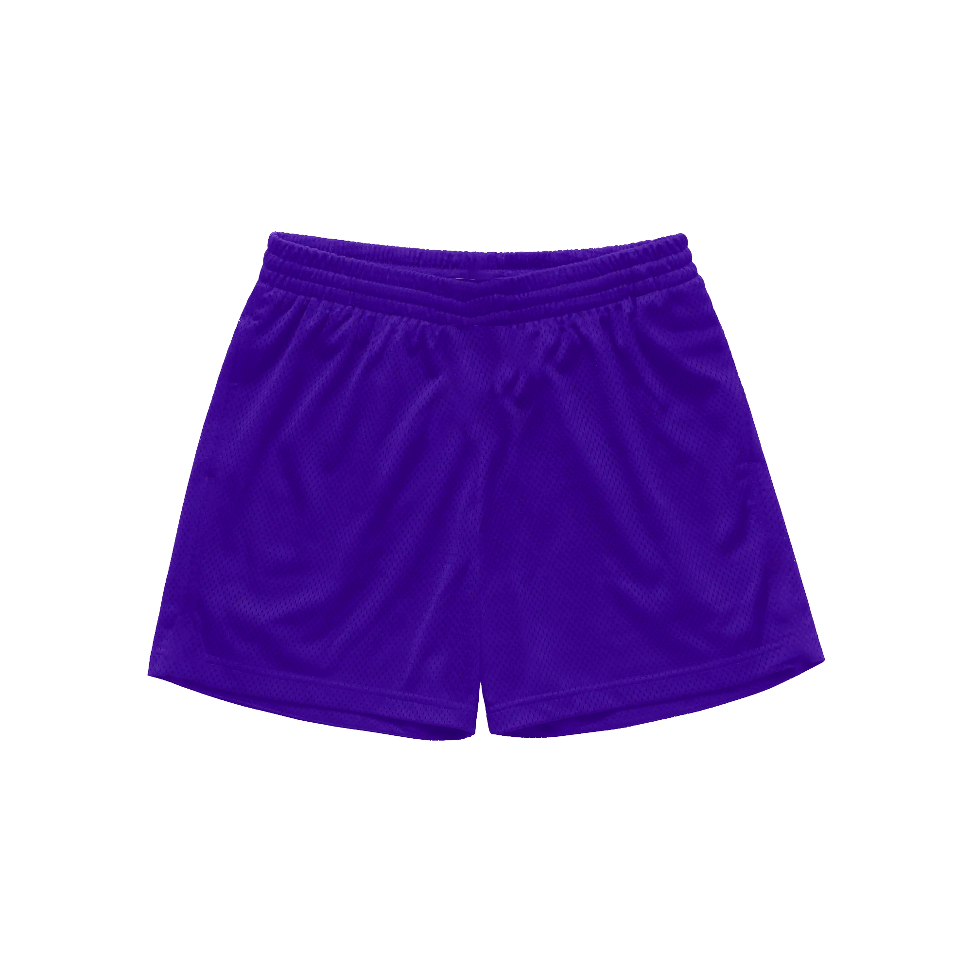 “C Logo” Mesh Shorts in Violet Colorway