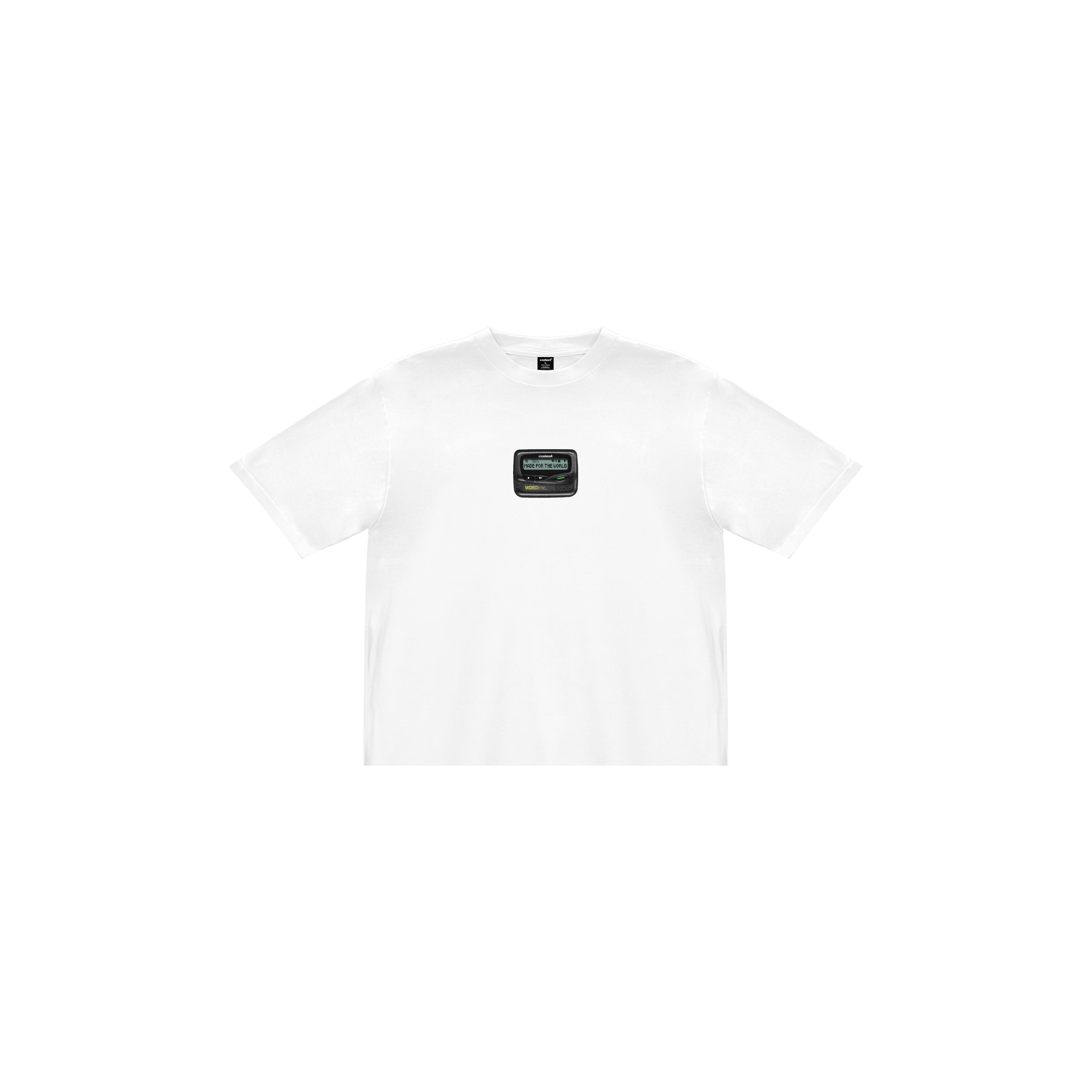 "Beeper" Tee in White Colorway