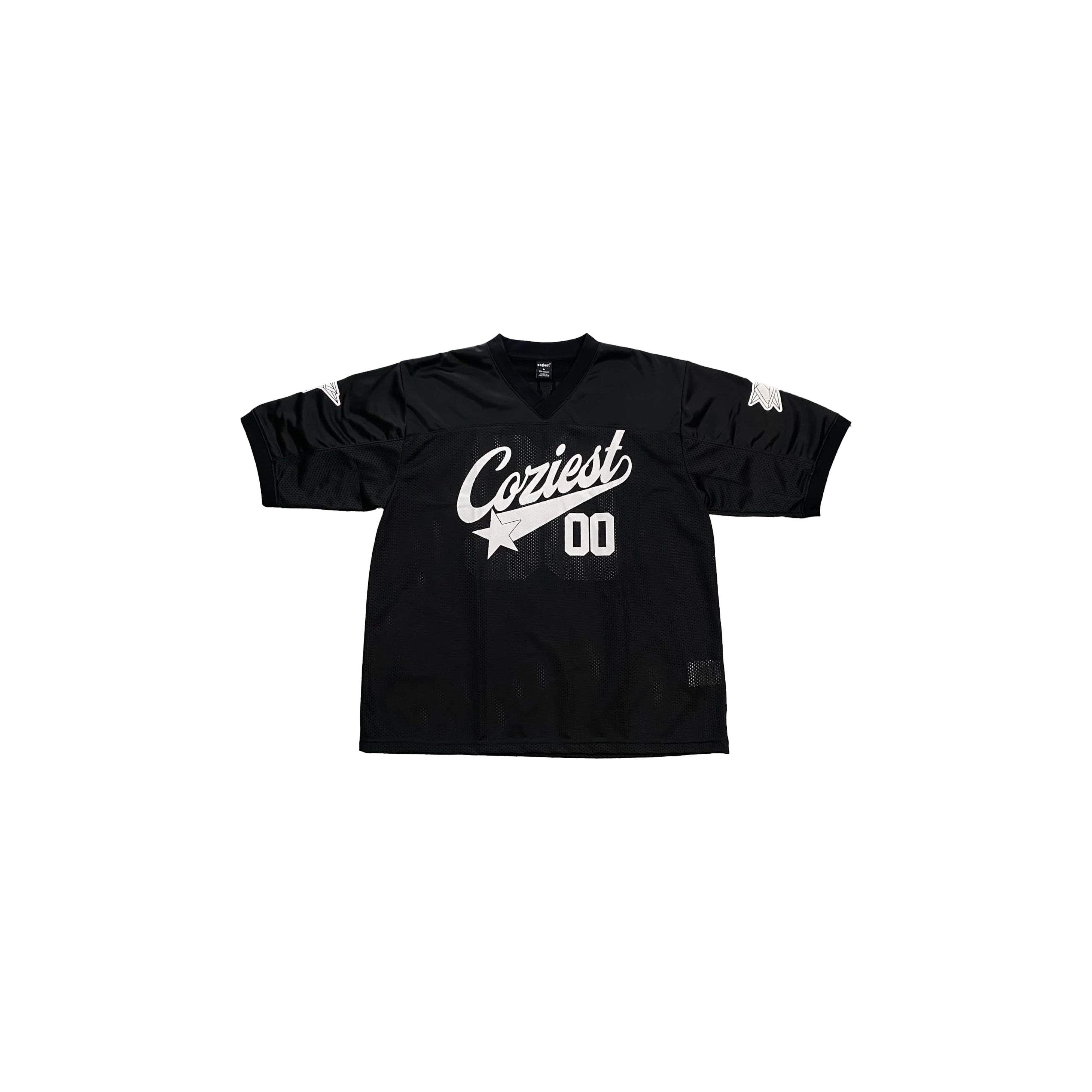 "Harley" Mesh Jersey Shirt in Black Colorway