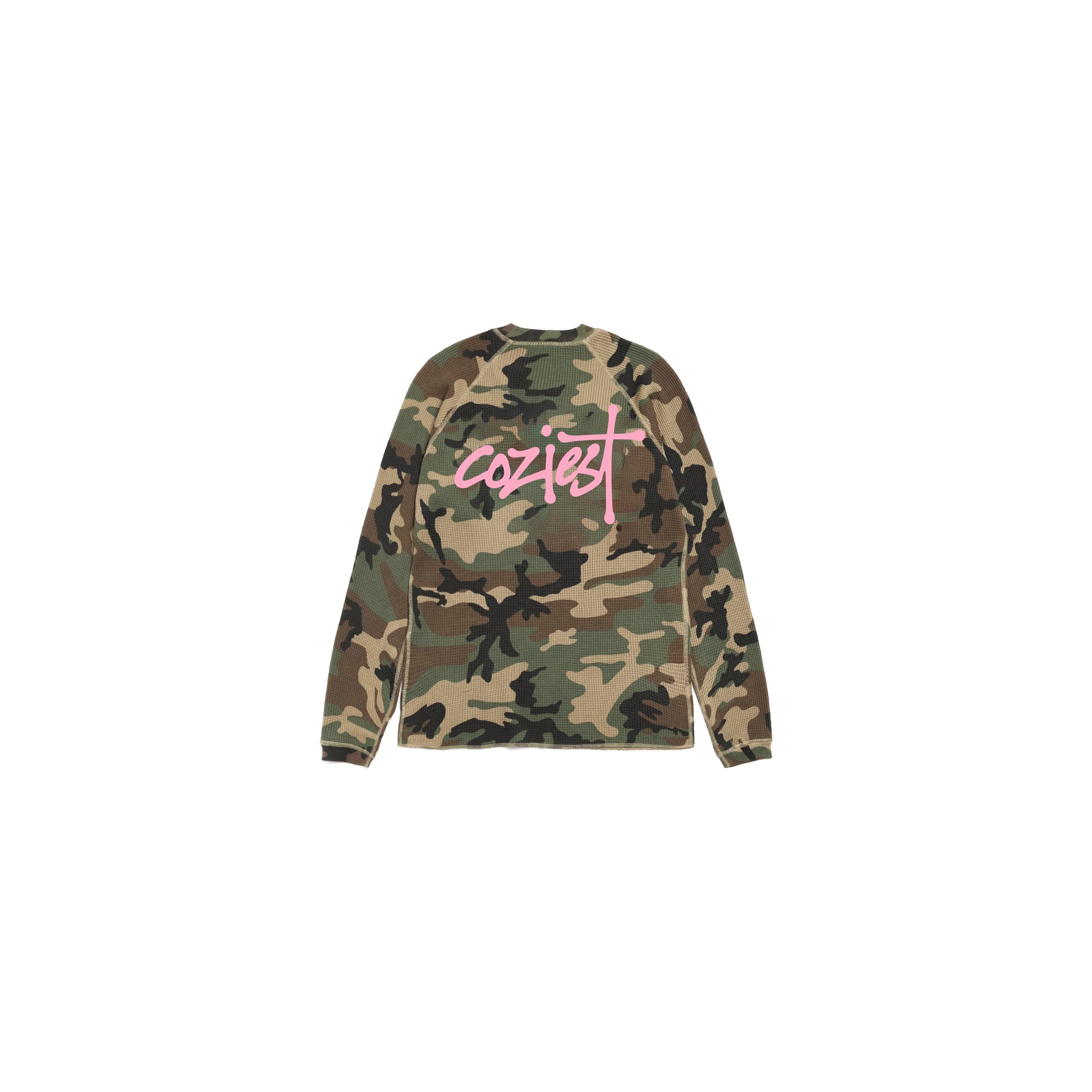 “Waffle Camou Pink” Longsleeve