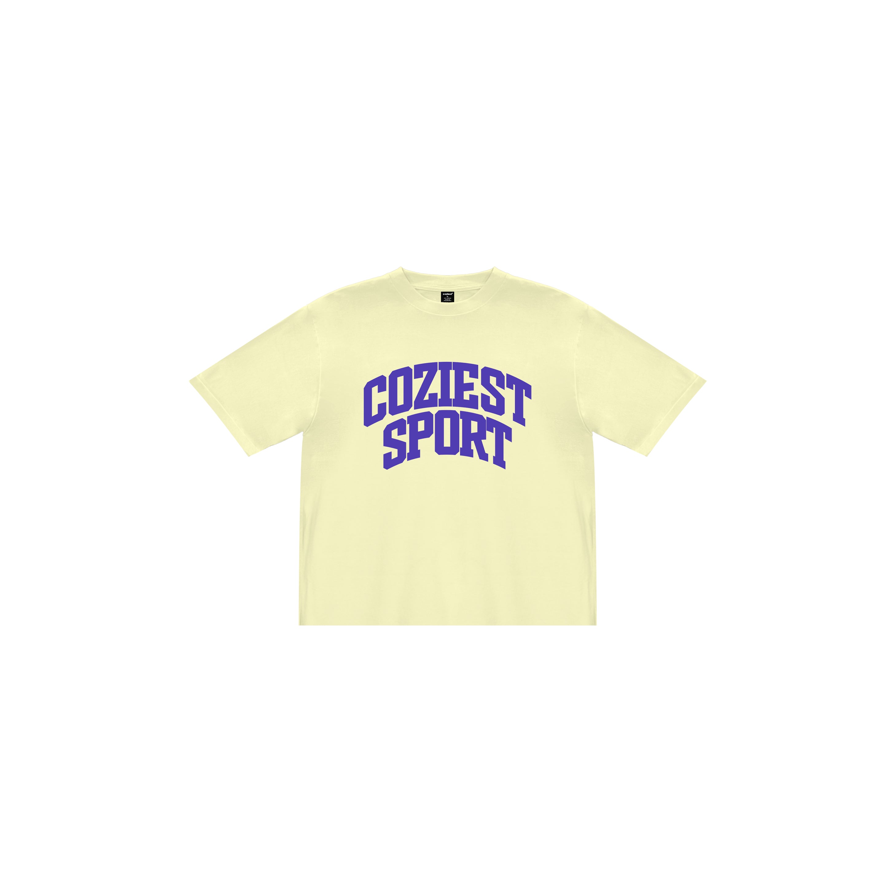 "Sports" Tee in Black,Cream,Fuchsia Pink and Fatigue Colorway
