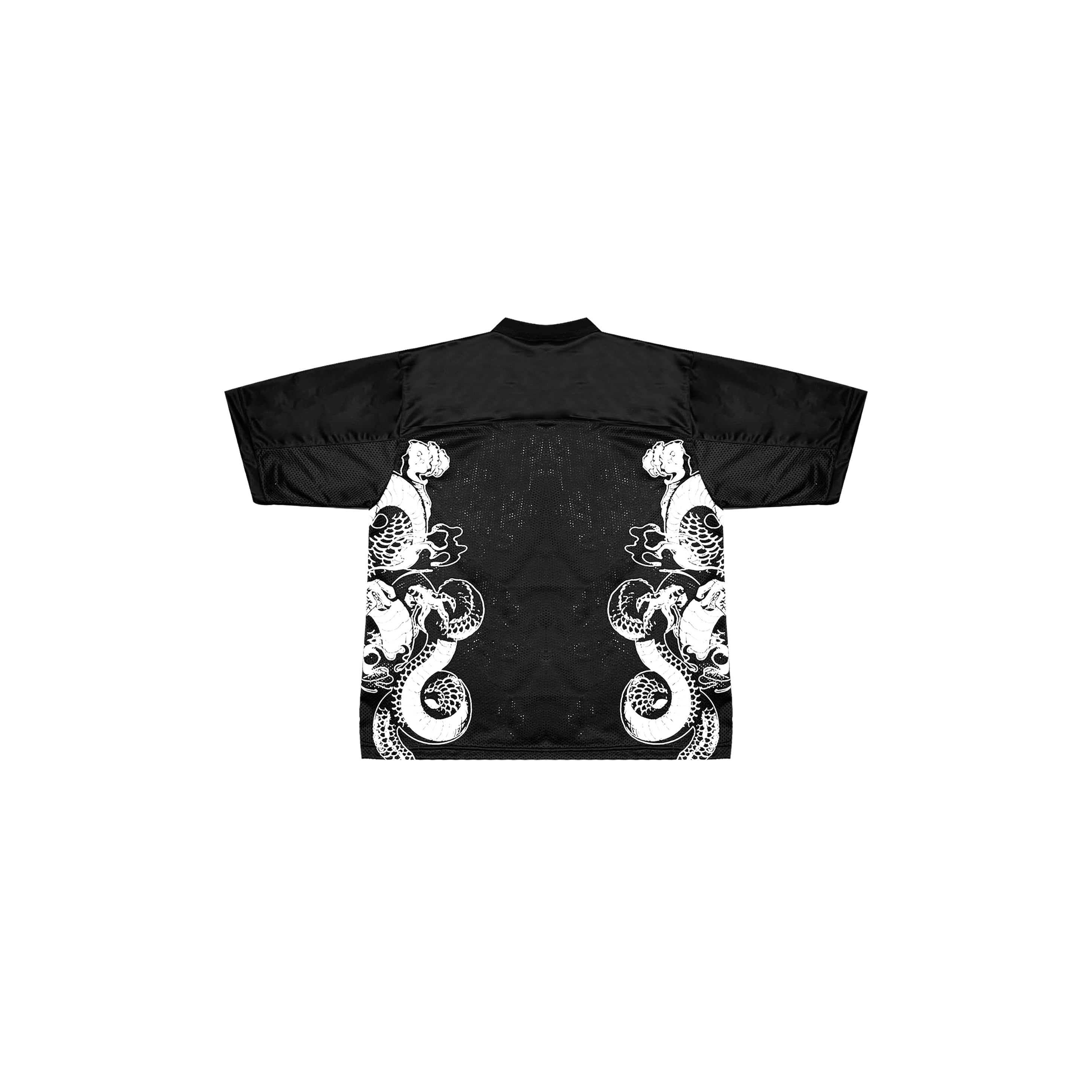 "Balerion" Mesh Jersey in Black and Red Colorway