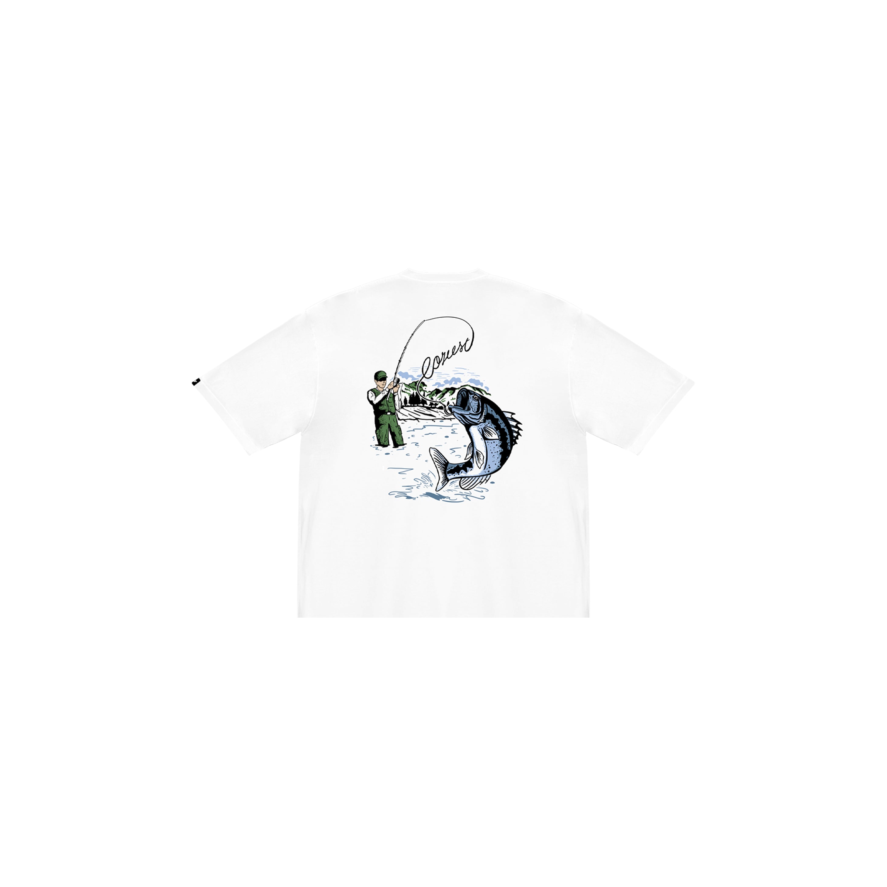 "Fisherman" Tee in White Colorway