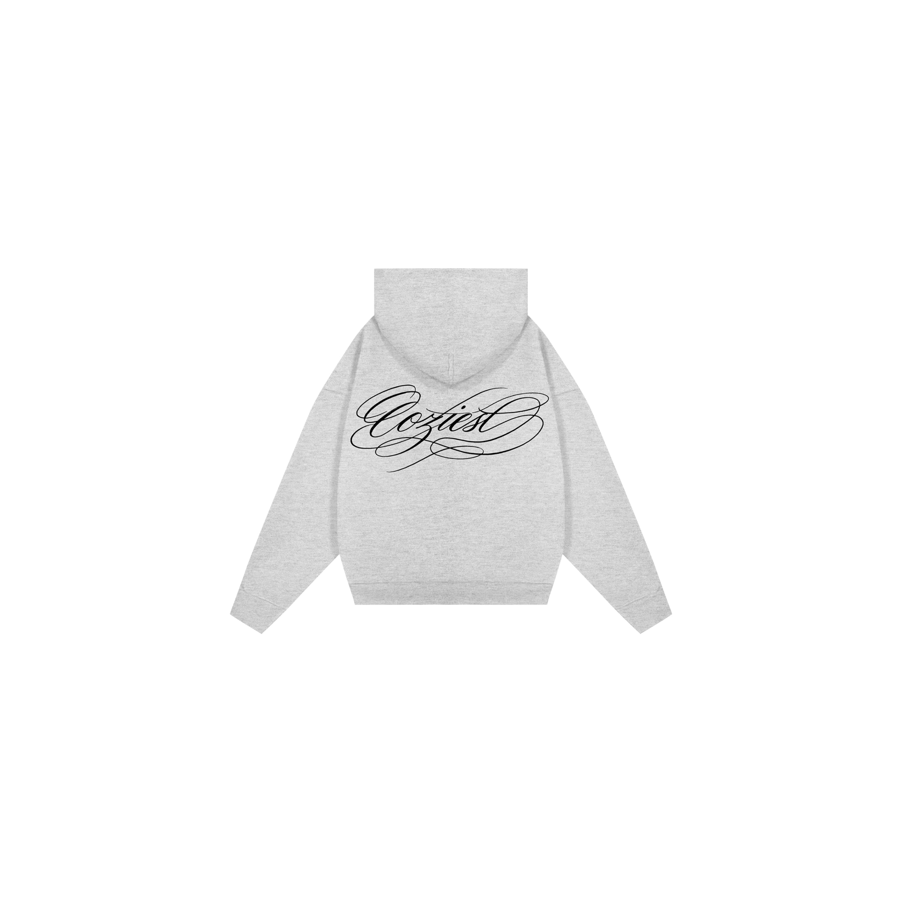 "Ink" Hoodie in Black and Heather Gray Colorway