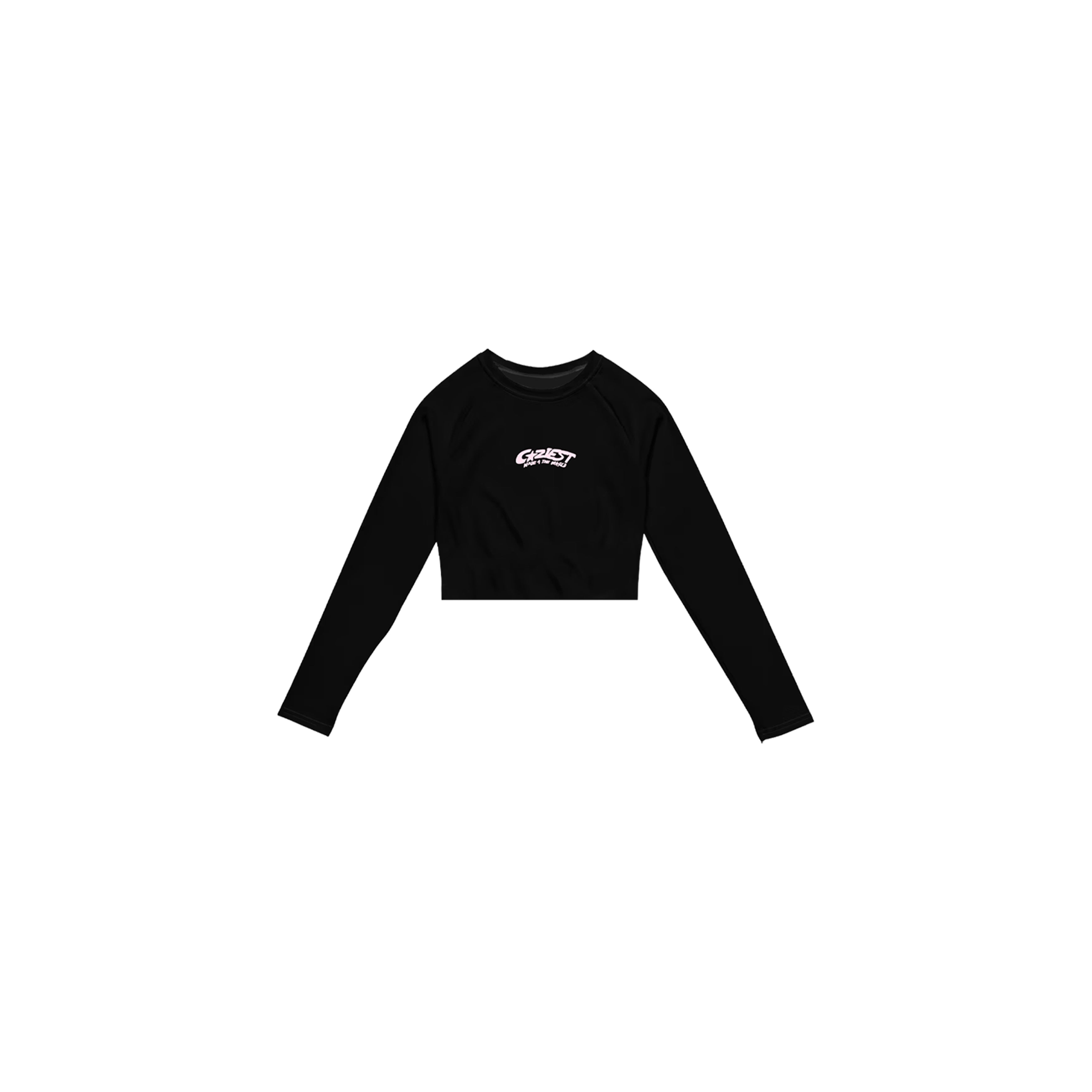 "Blaze" Longsleeve Croptop in Black Colorway