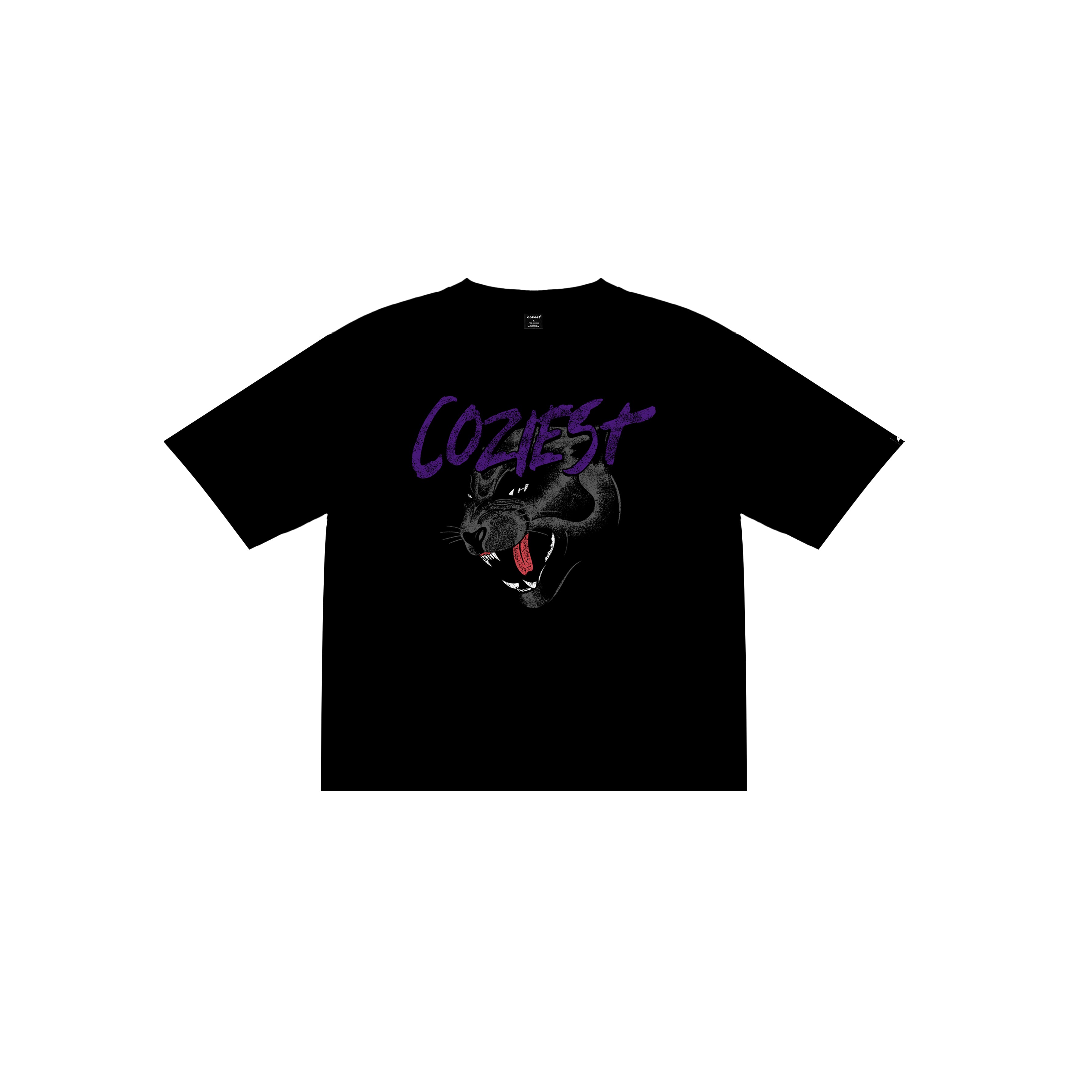 "Panther" Tee in Black Colorway