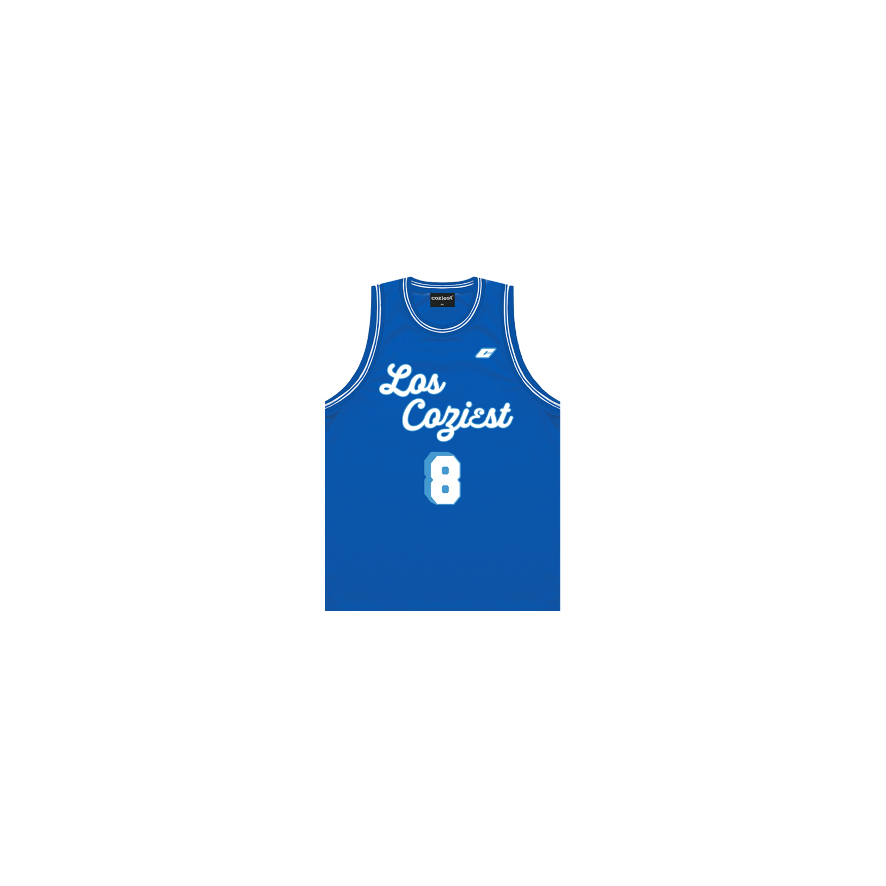 "Los Coziest" Jersey Sando in Blue Colorway