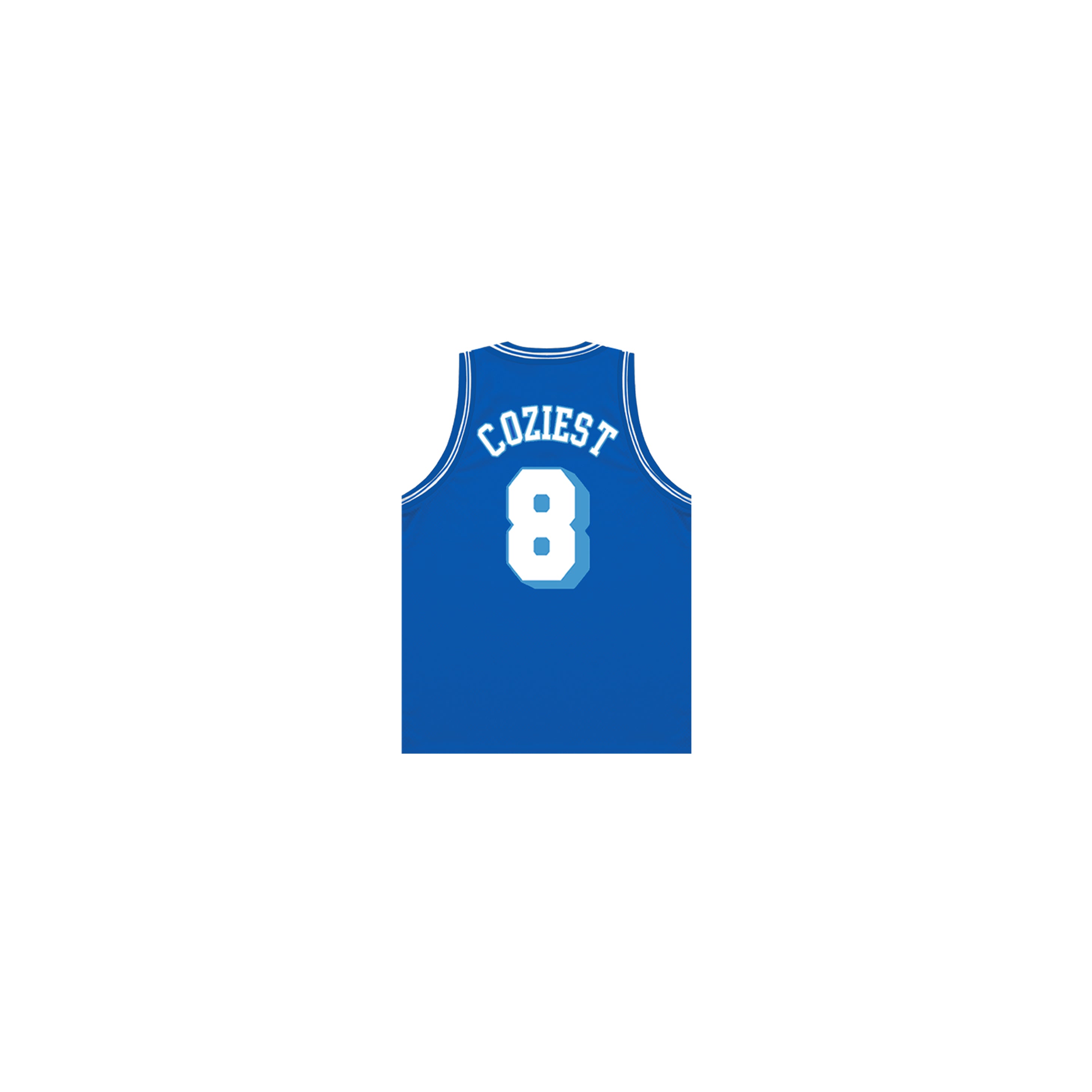 "Los Coziest" Jersey Sando in Blue Colorway
