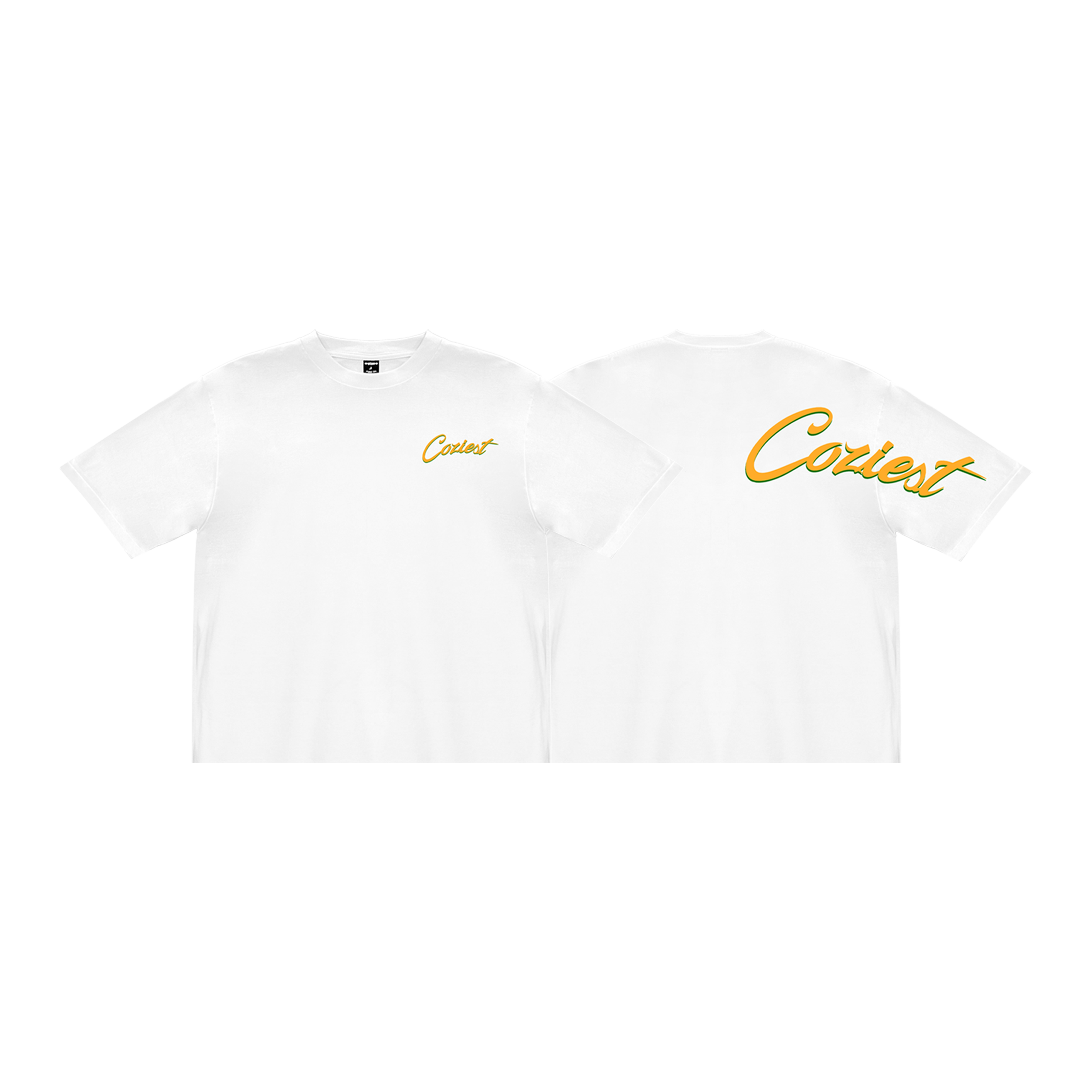 “Signature” Tee in Mustard and White Colorway