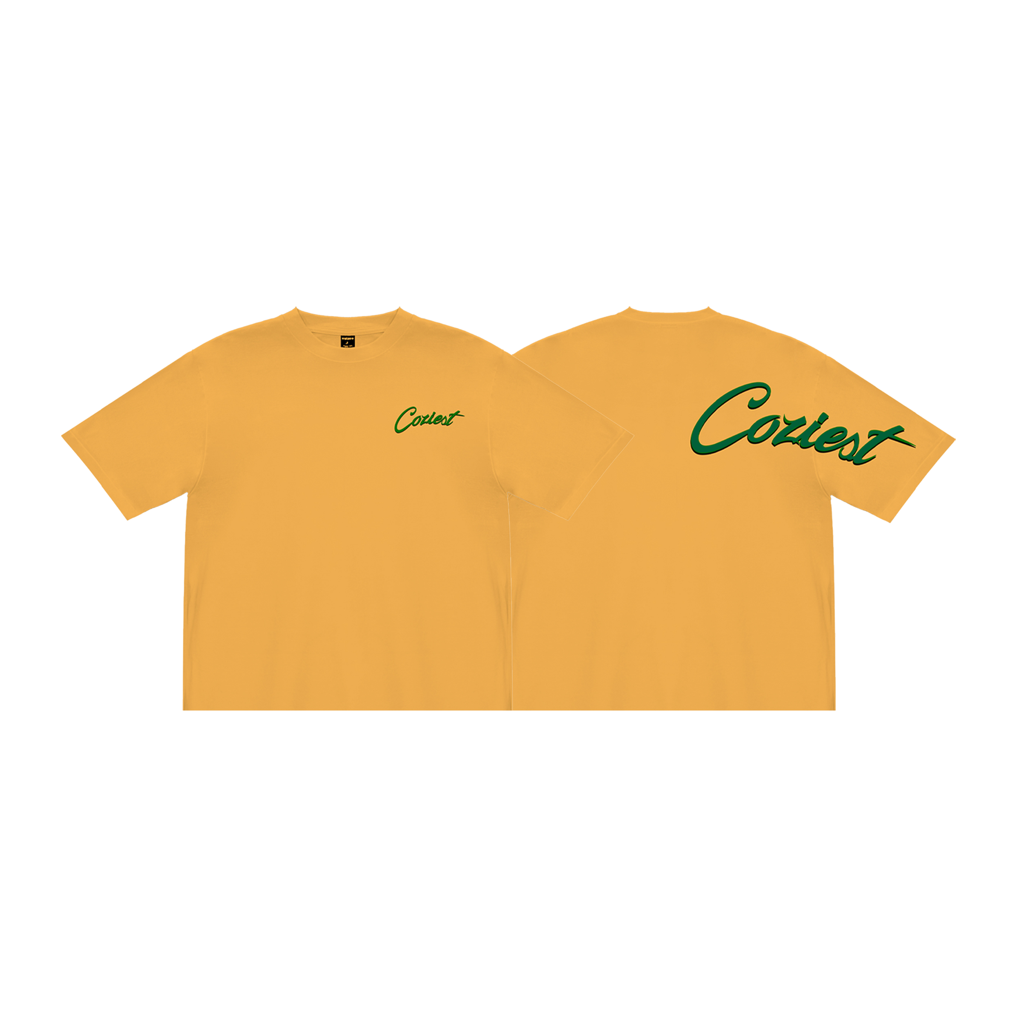 “Signature” Tee in Mustard and White Colorway