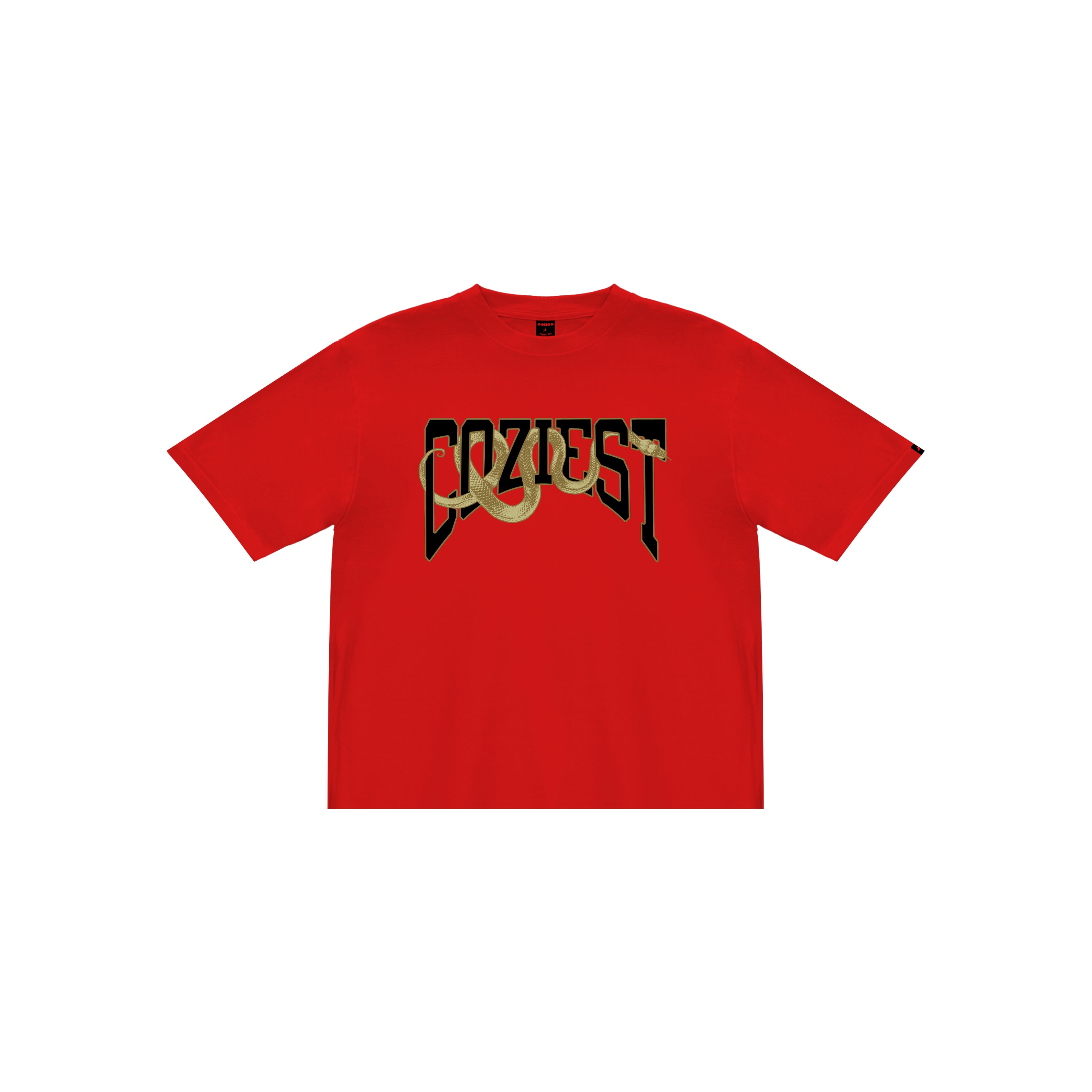 "Arc Snake" Tee in Red Colorway