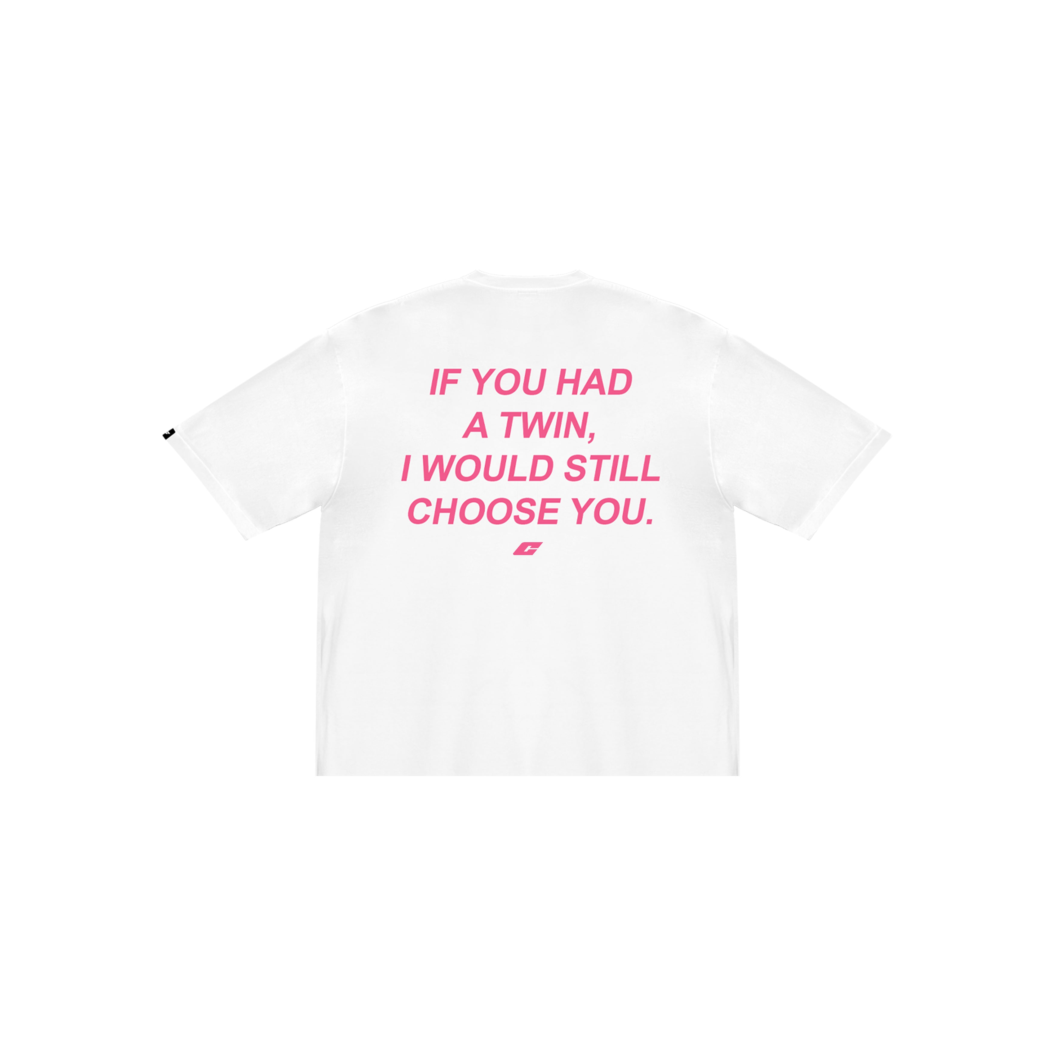 "Twin" Tee in  White Colorway