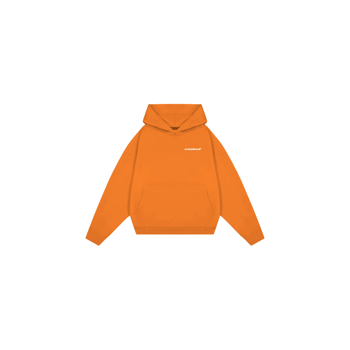 "Italic" Hoodie in Orange