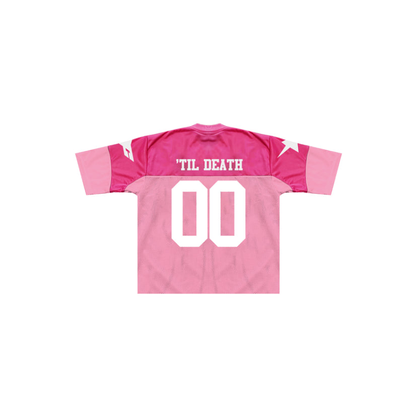 “Harley Not Star” Mesh Jersey in Pink Colorway