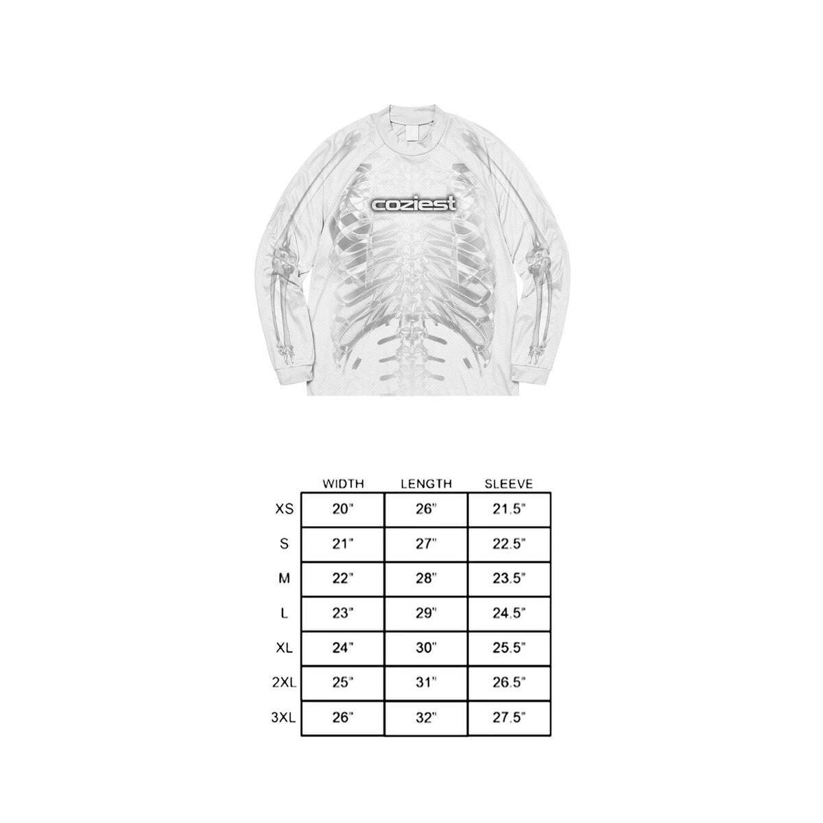 "Bare Bones" Mesh Jersey