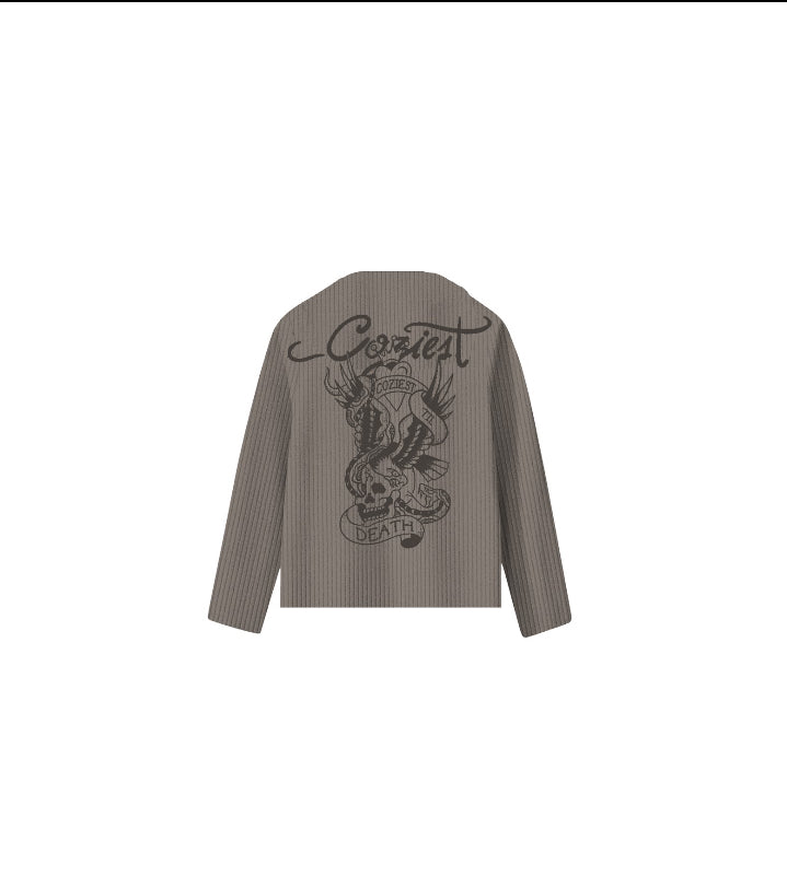 “Death” Long Sleeve in Light Brown Colorway