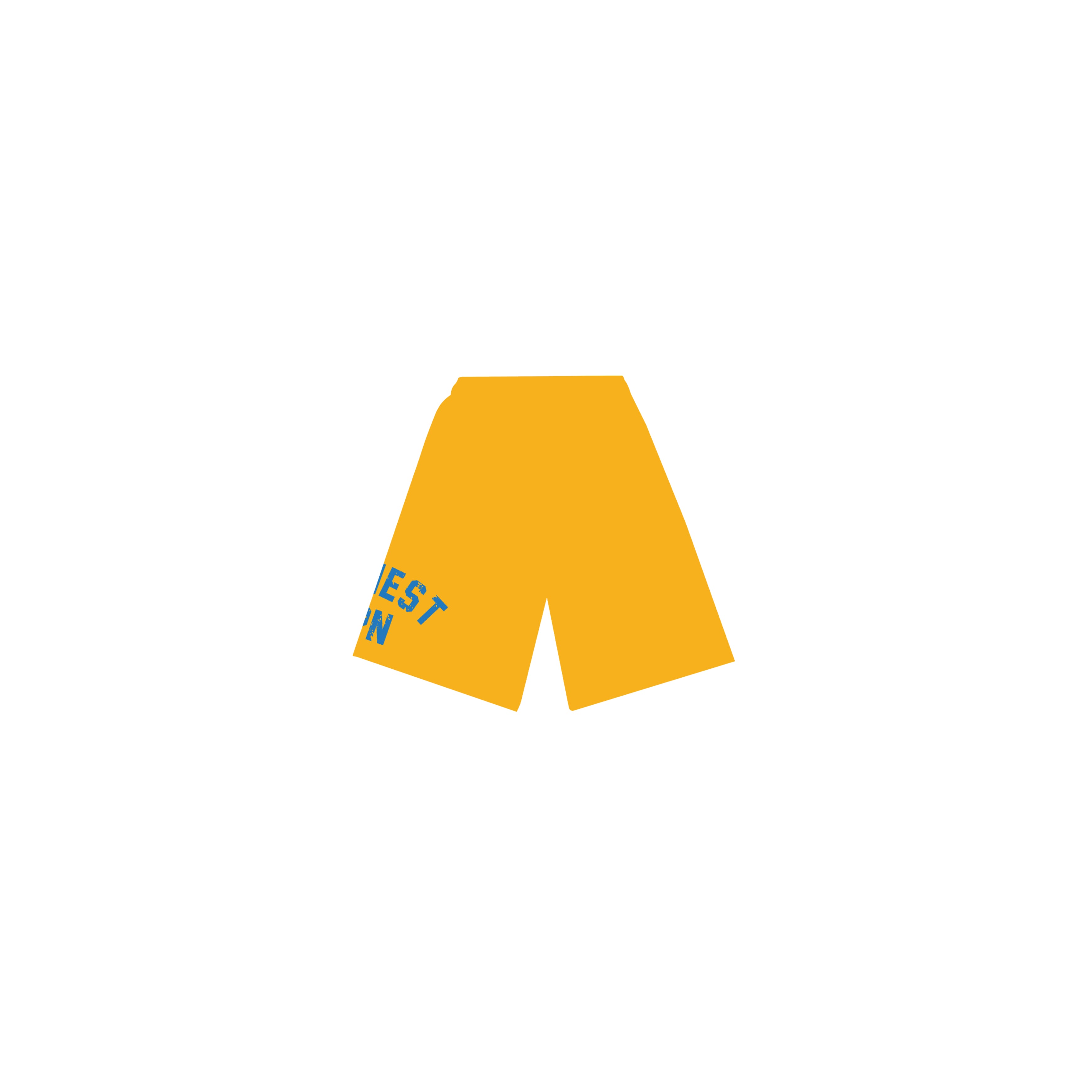 “ARC JPN” Sweatshort in Yellow and Black