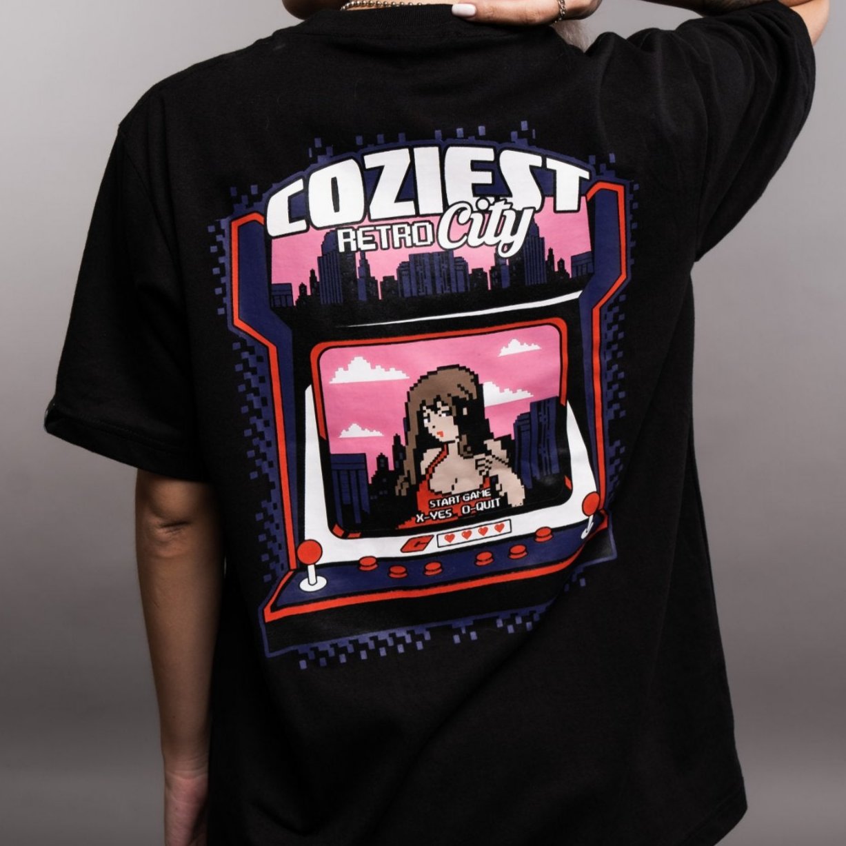 “Arcade” Tee in Black Colorway