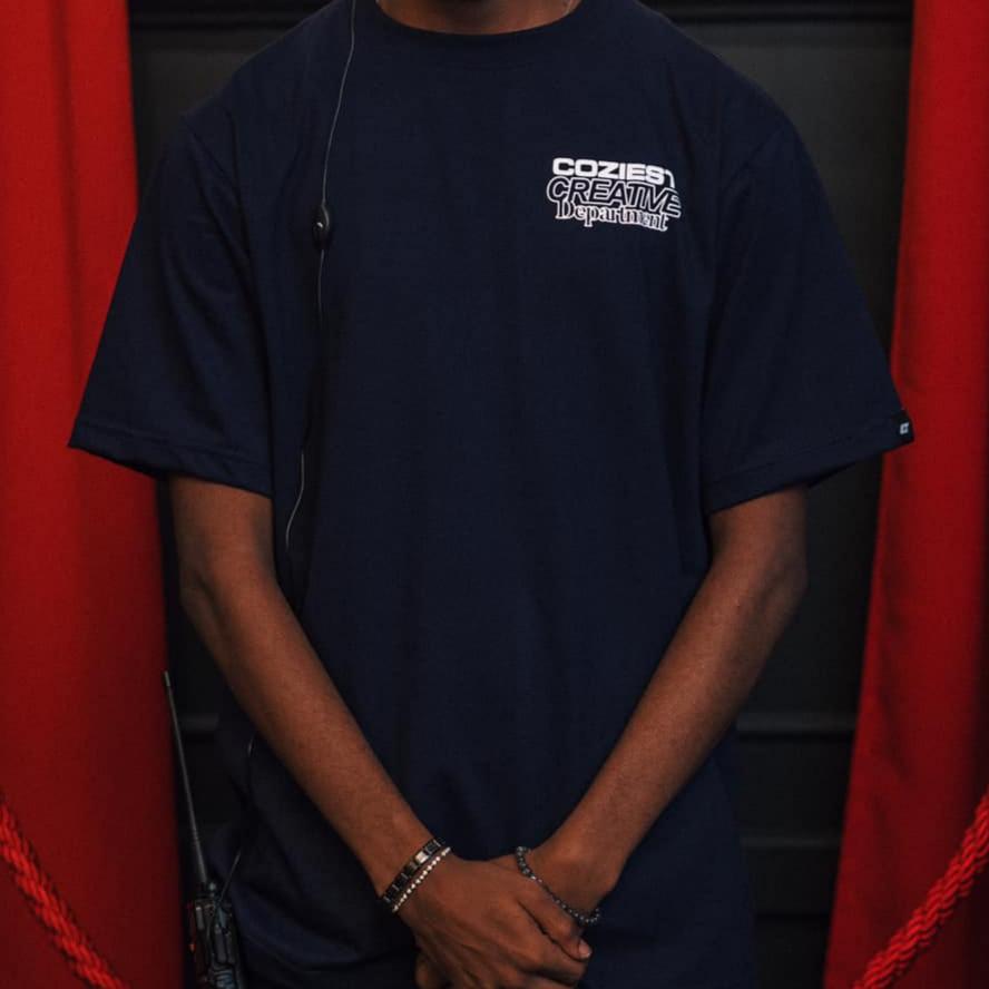 “Artist” Tee in Navy Blue Colorway