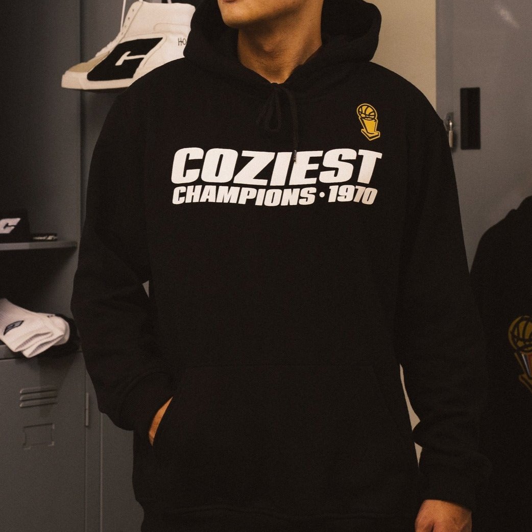 "Champs" Hoodie in Black Colorway