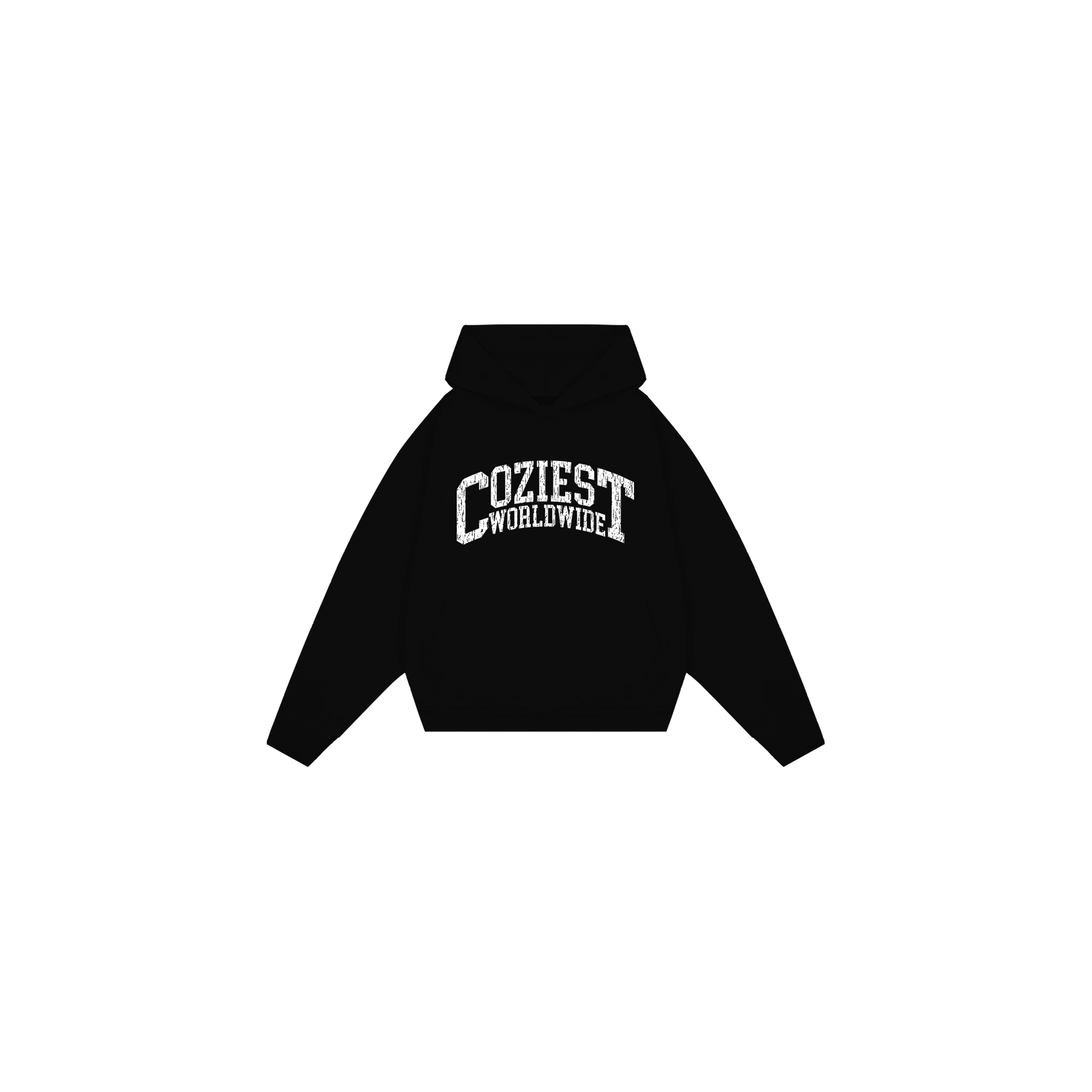 “CWW” Hoodie in Black and Heather Gray Colorway
