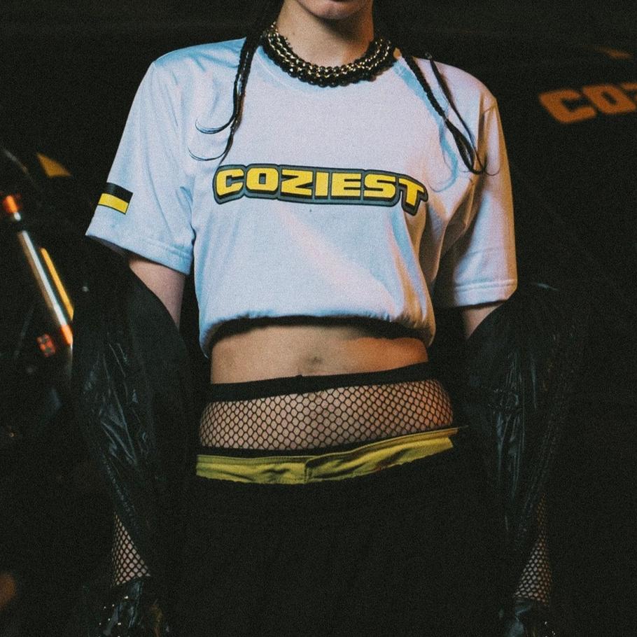 "Buckle" Tee in White Colorway