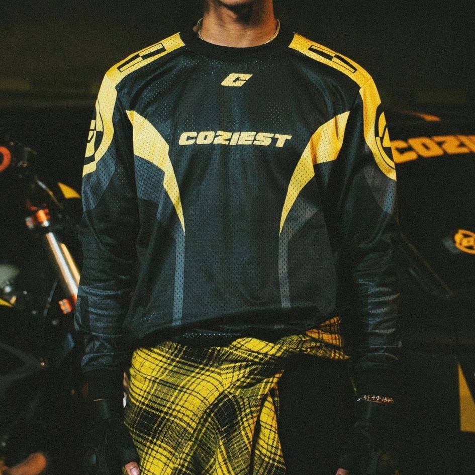"Flacko Sublimated" Long-sleeve in Black and Yellow Colorway