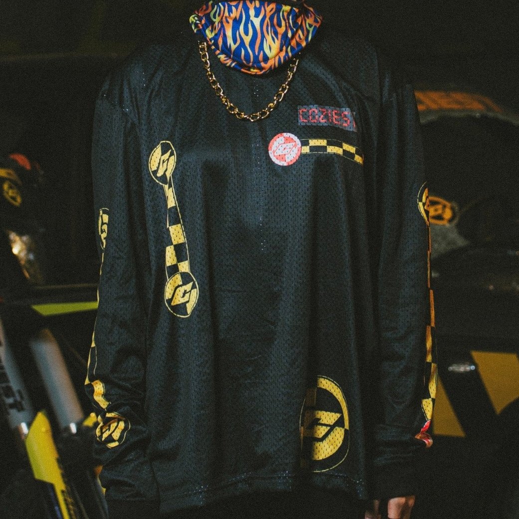 "Simulator" Long-Sleeves in Black Colorway