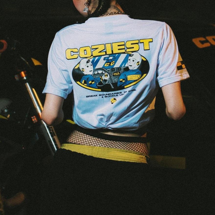 "Buckle" Tee in White Colorway