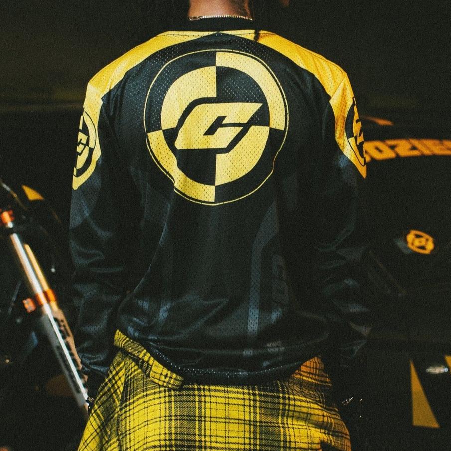 "Flacko Sublimated" Long-sleeve in Black and Yellow Colorway