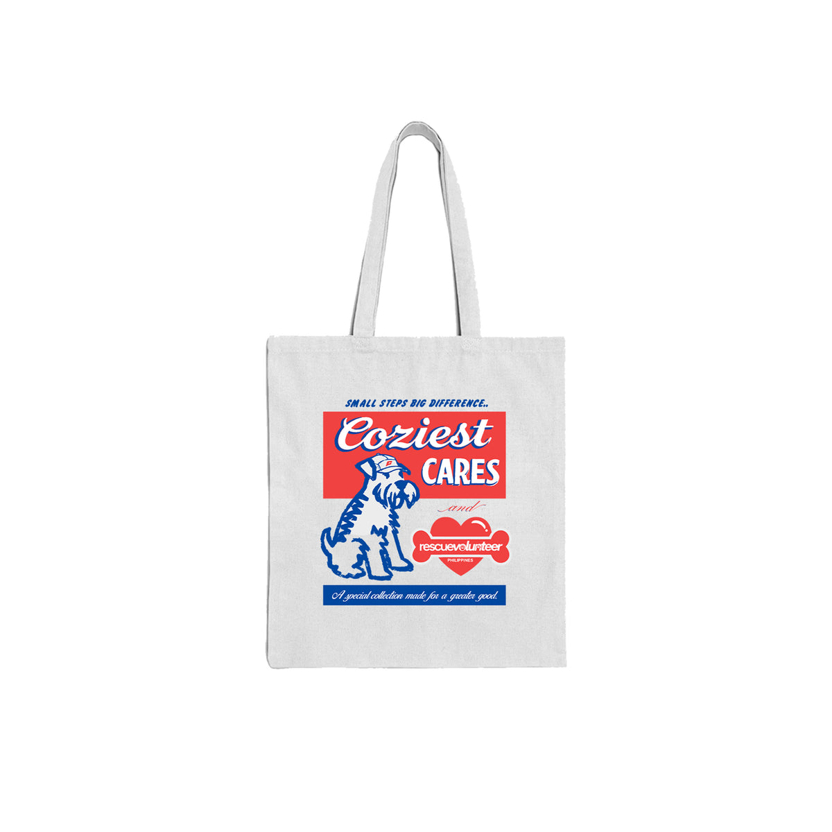 “Rescue” Tote Bag in White