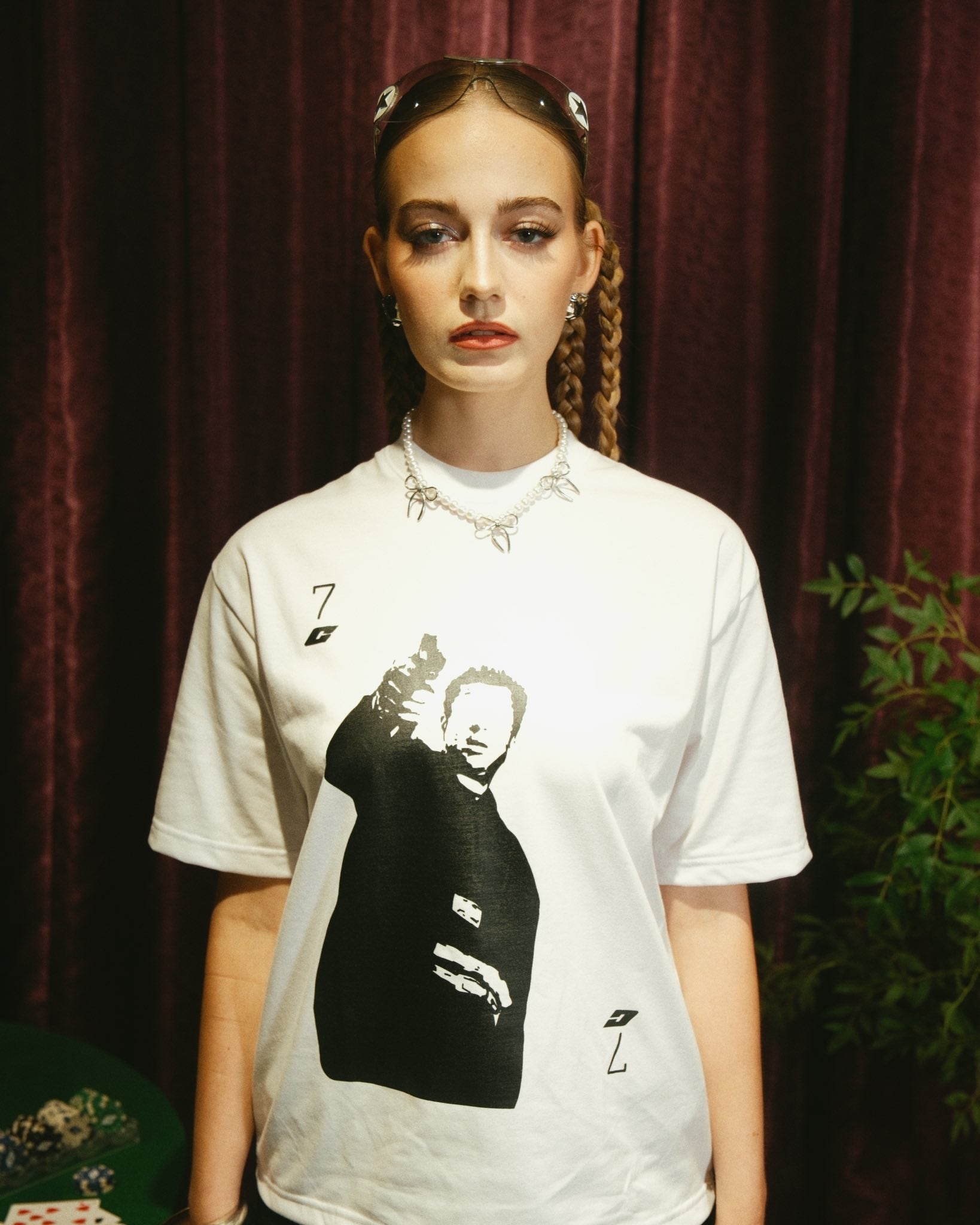 "Deck" Tee in White Colorway