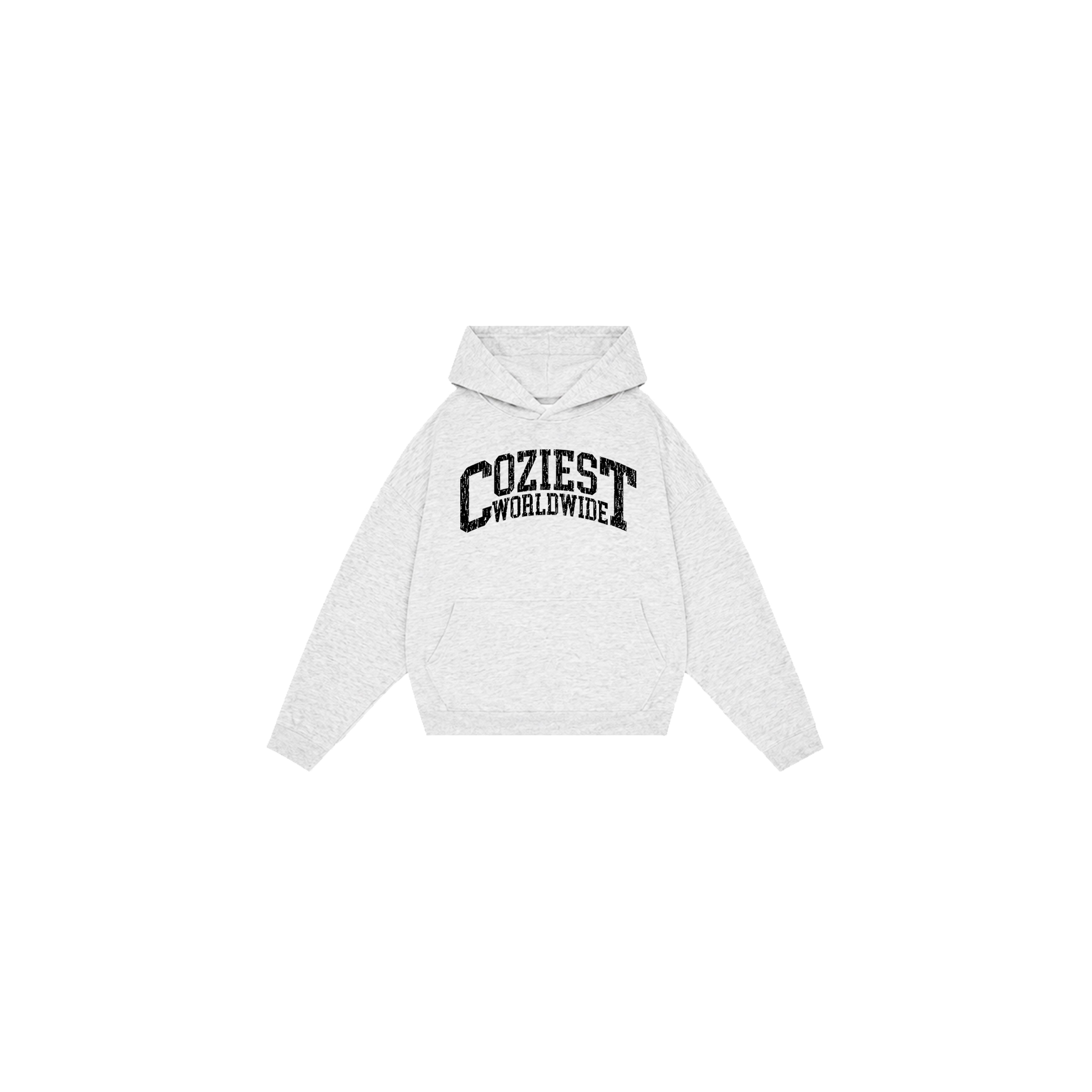 “CWW” Hoodie in Black and Heather Gray Colorway
