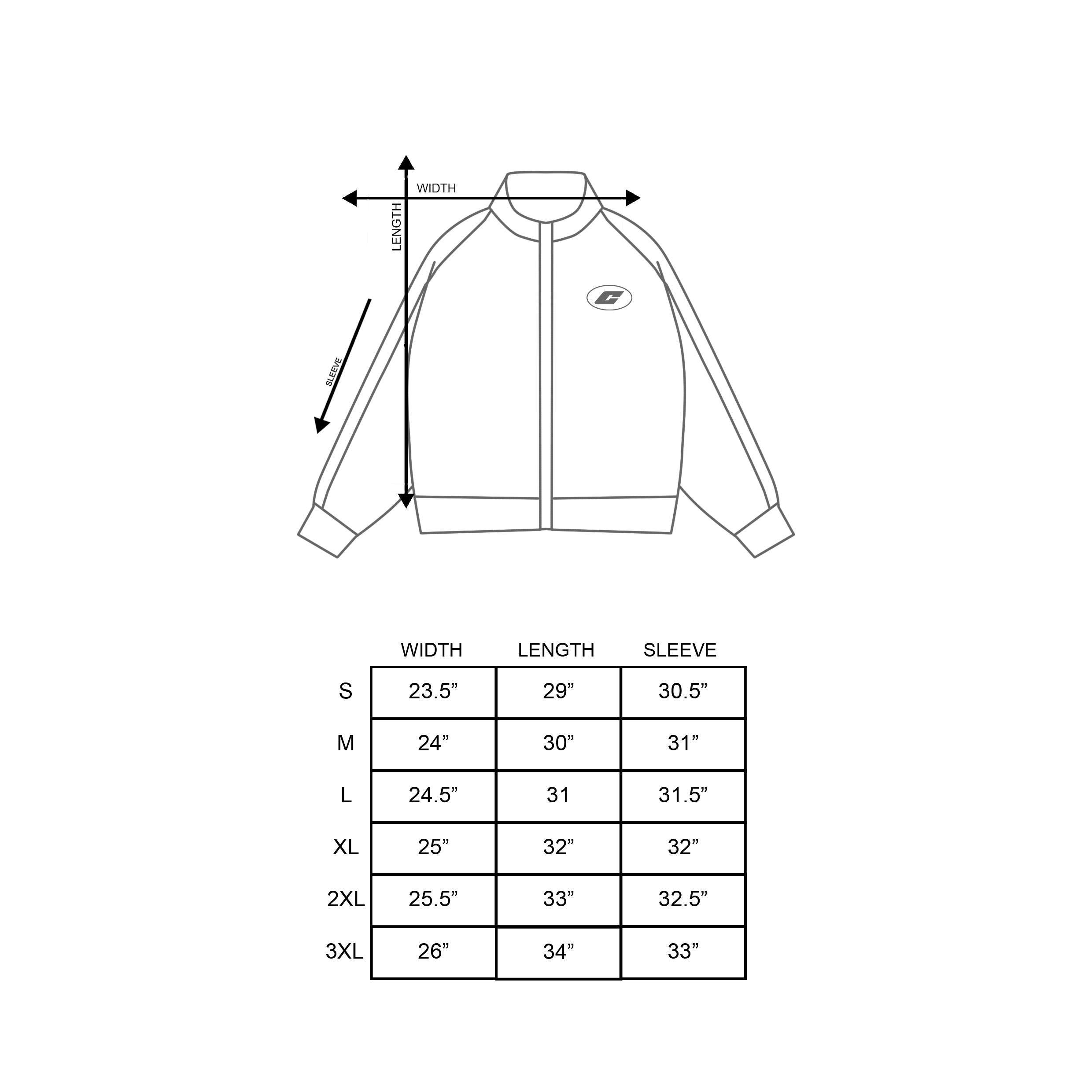 "777" Tracksuit Jacket in Black Colorway
