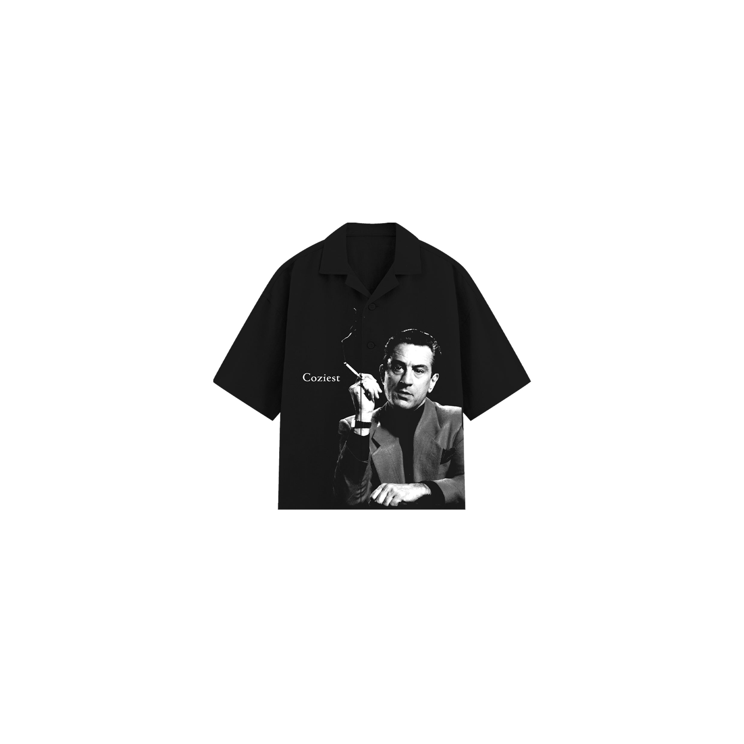 "Deniro' Polo in Black Colorway