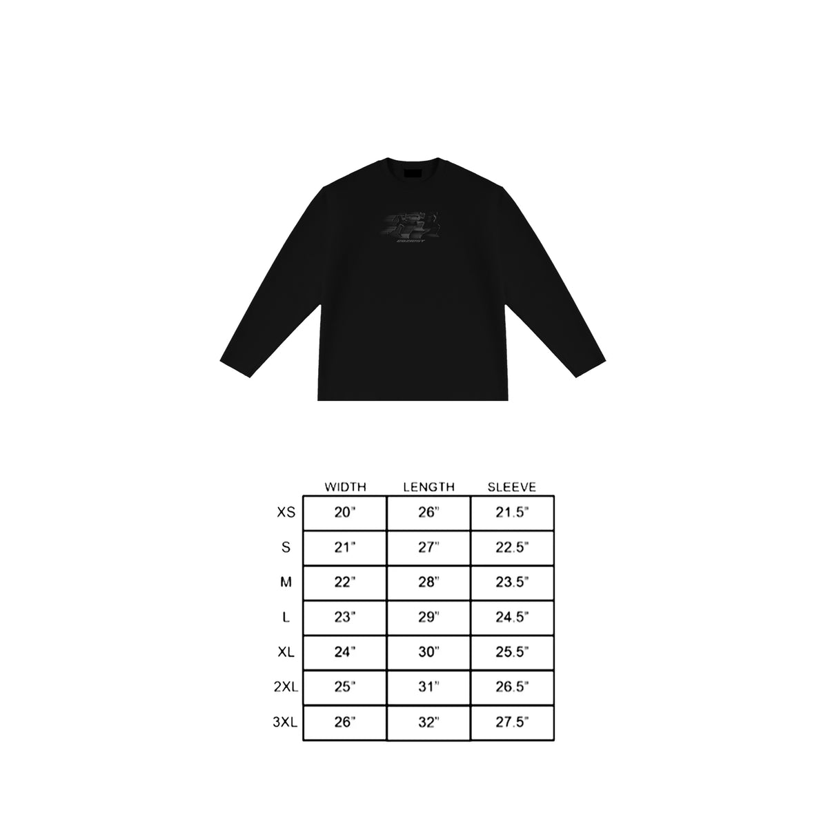 "Motion" Longsleeve in Black