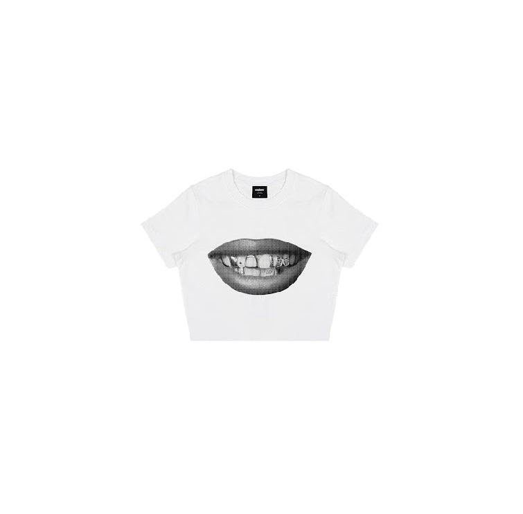 “I DO” Baby Tee in White Colorway