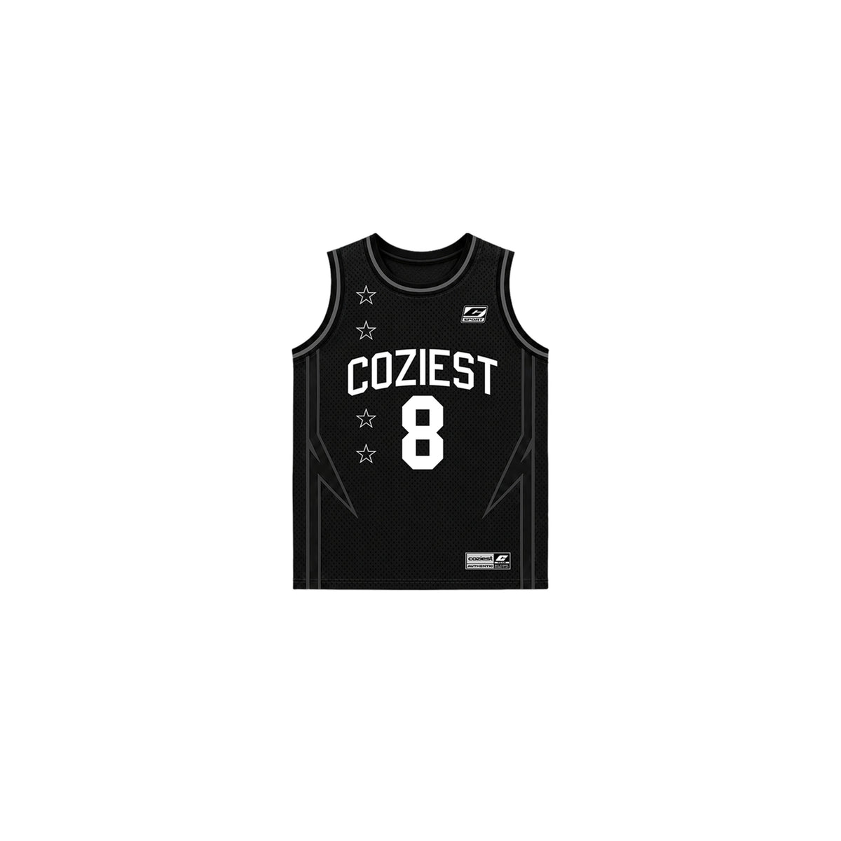"Cozieight" Jersey in Black