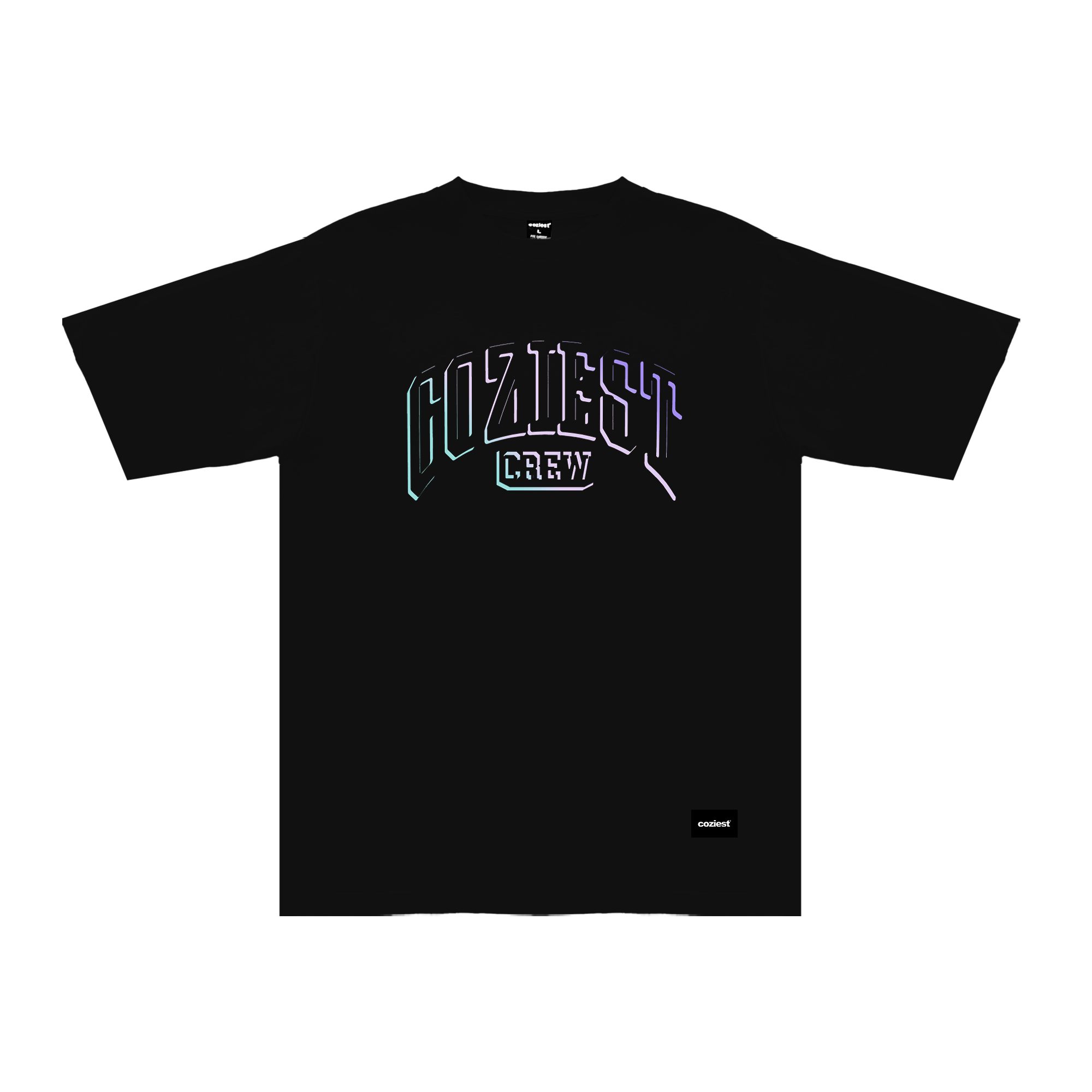 “Crew” Tee in Spectrum Colorway